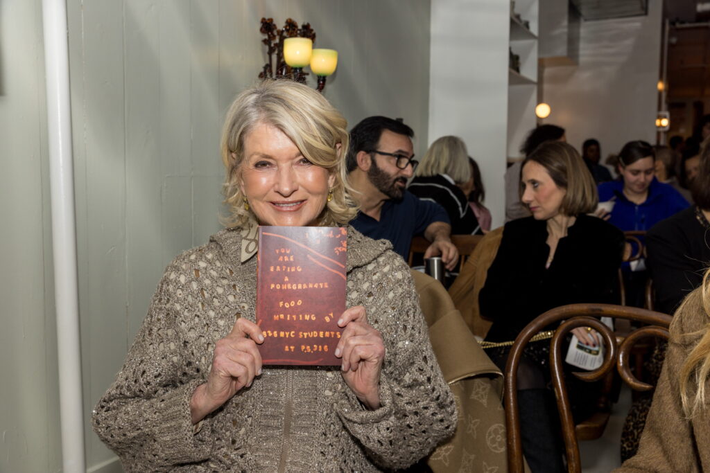 Host and cookbook author Martha Stewart at TIWA Select gallery in New York City