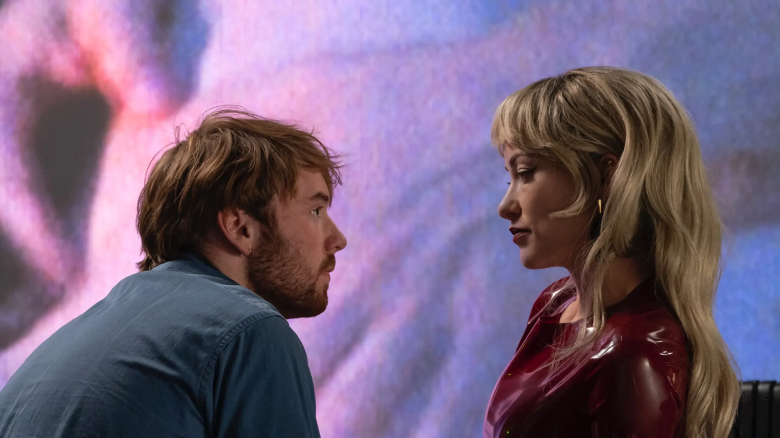 Actor Cooper Hoffman and actress Olivia Wilde in Gregg Araki's I Want Your Sex, which premiered at the 2026 Sundance Film Festival.