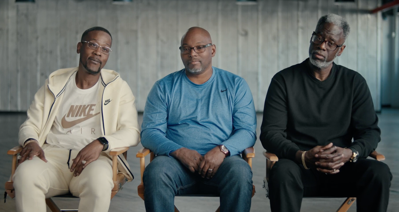 Three men from the documentary When a Witness Recants, which premiered at the 2026 Sundance Film Festival.