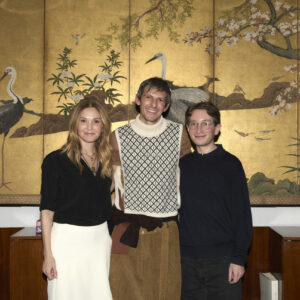 Portrait of Abigail Klem Spector, Misha Kahn, and Adam Charlap Hyman by Tom Scanlon