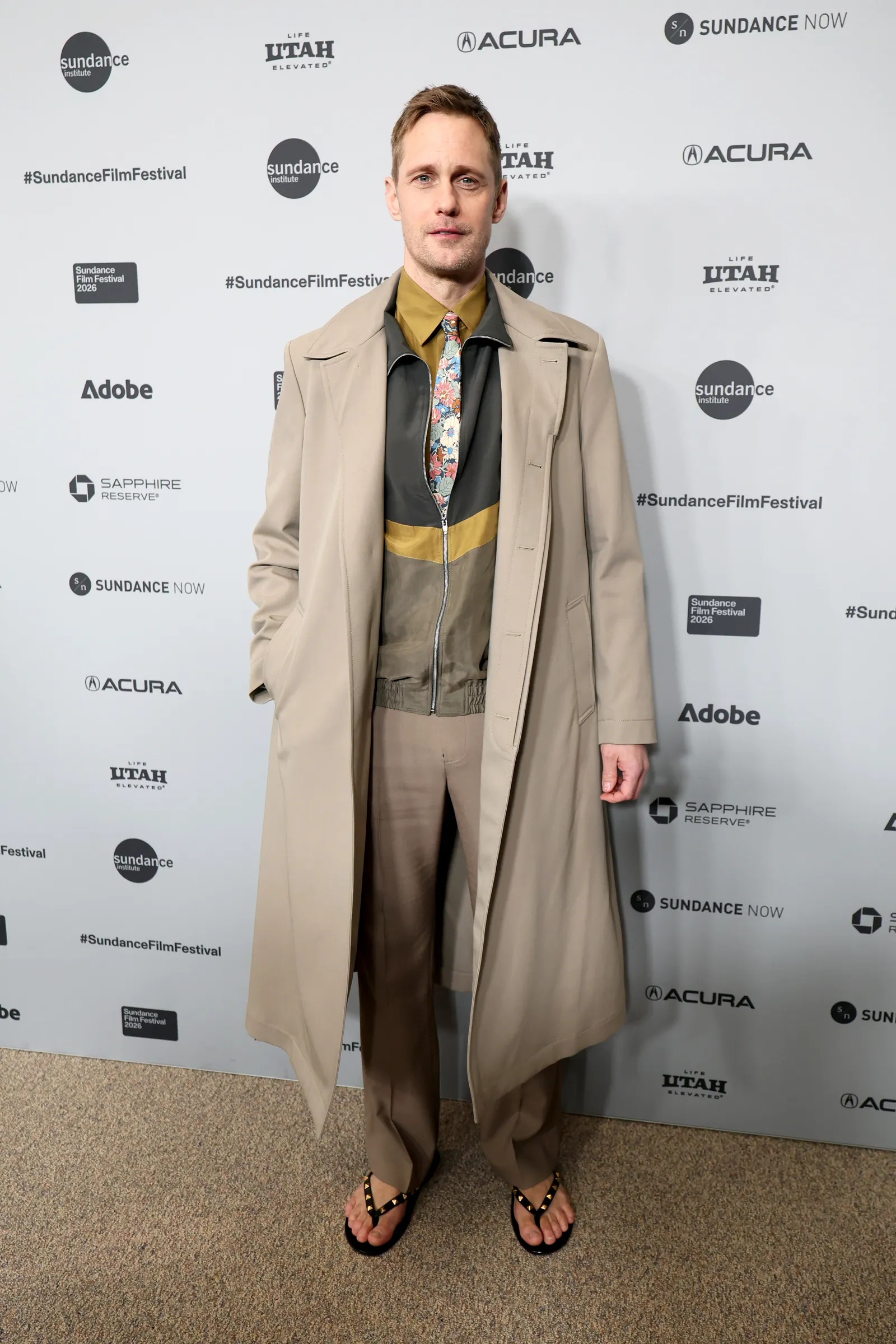 Alexander Skarsgard at the premiere of The Moment at the Sundance Film Festival 2026.