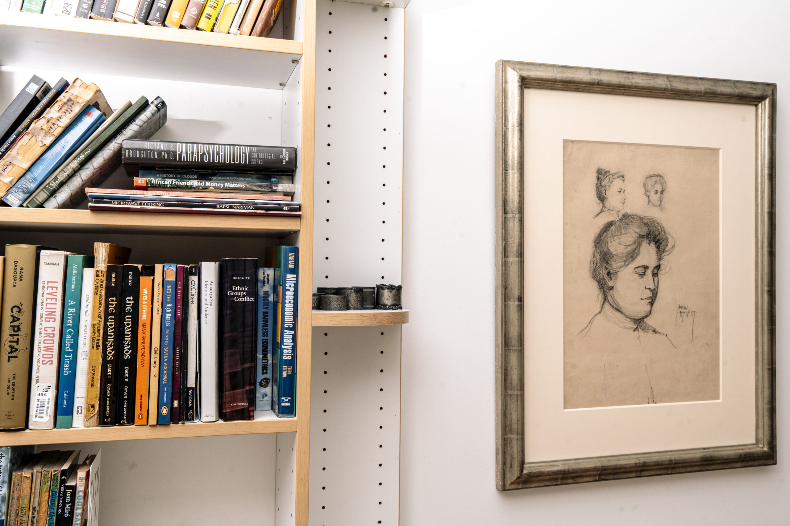 Portrait of Egon Schiele's Three Studies of a Woman's Head charcoal on paper work