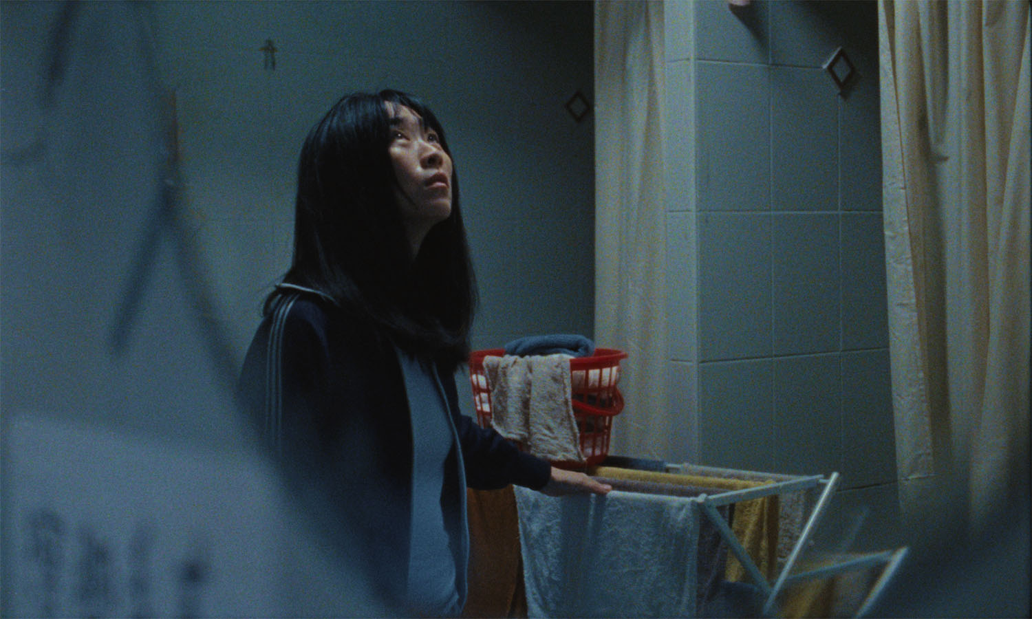 Film still from Blue Sun Palace, 2025.