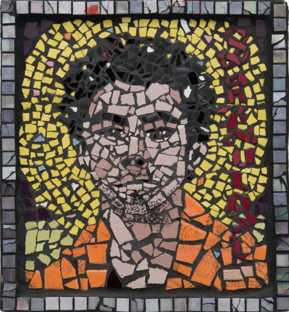 Luigi Mangione Mosaic by artist Elberto "SLUTO" Muller