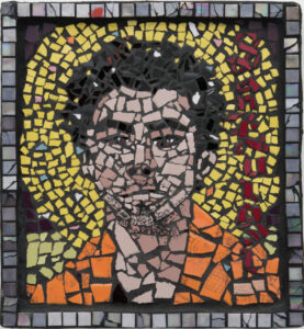 Luigi Mangione Mosaic by artist Elberto "SLUTO" Muller