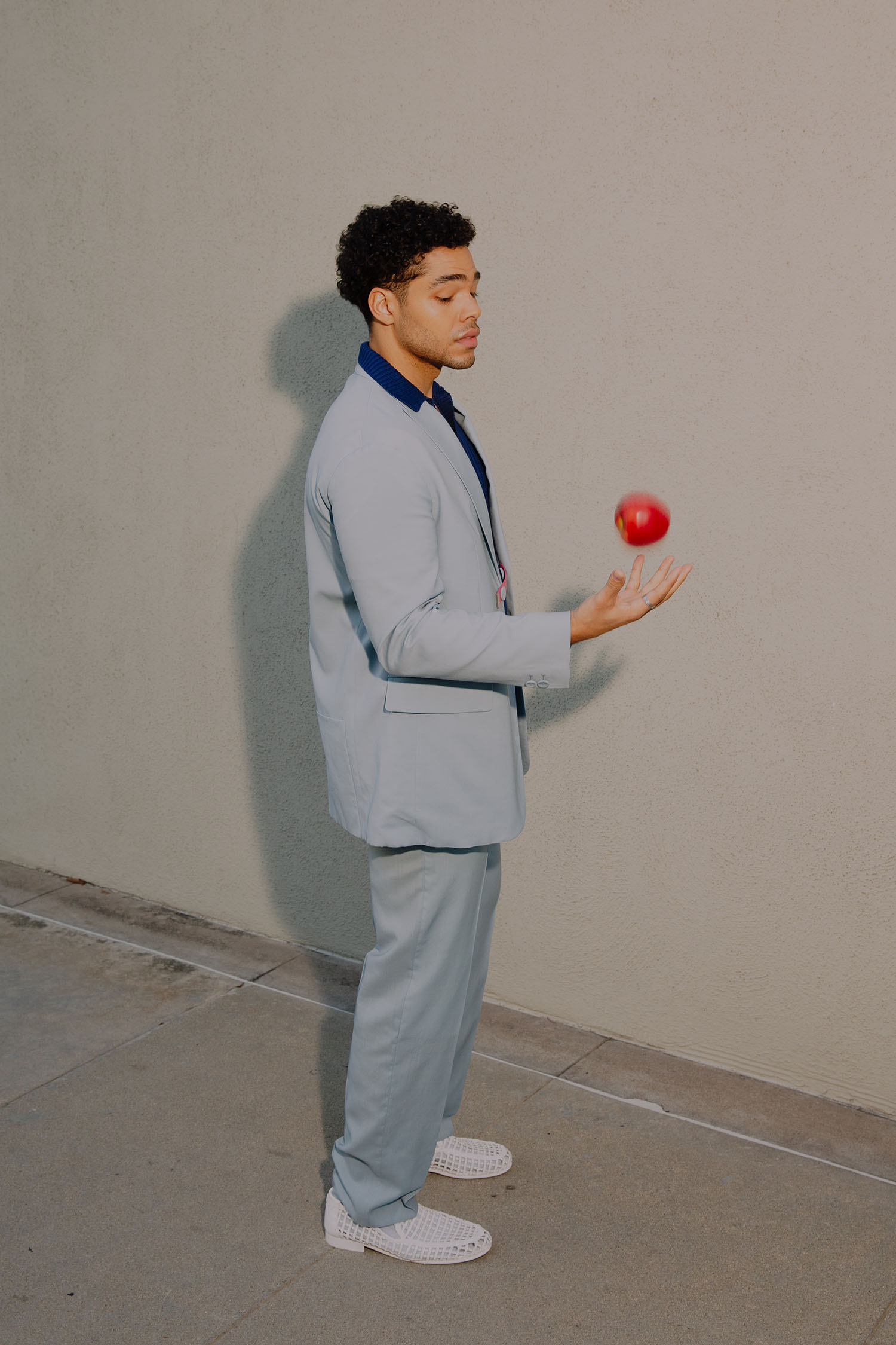 Actor Nicholas Duvernay, star of Reminders of Him and White Lotus season 3, wears a full Fendi look in Los Angeles