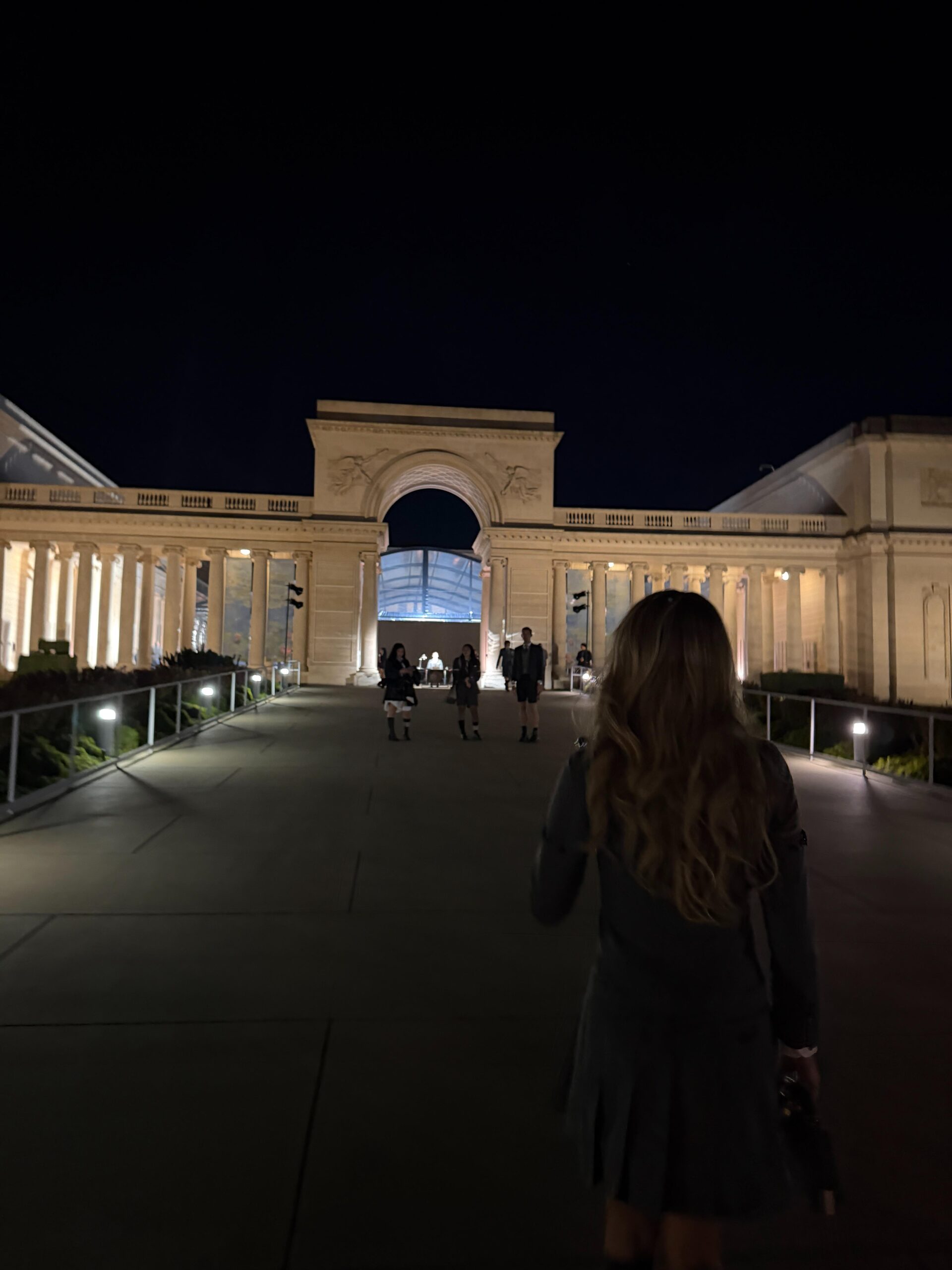 Ashtin Earle arrives to the venue of the Thom Browne Fall/Winter 2026 show