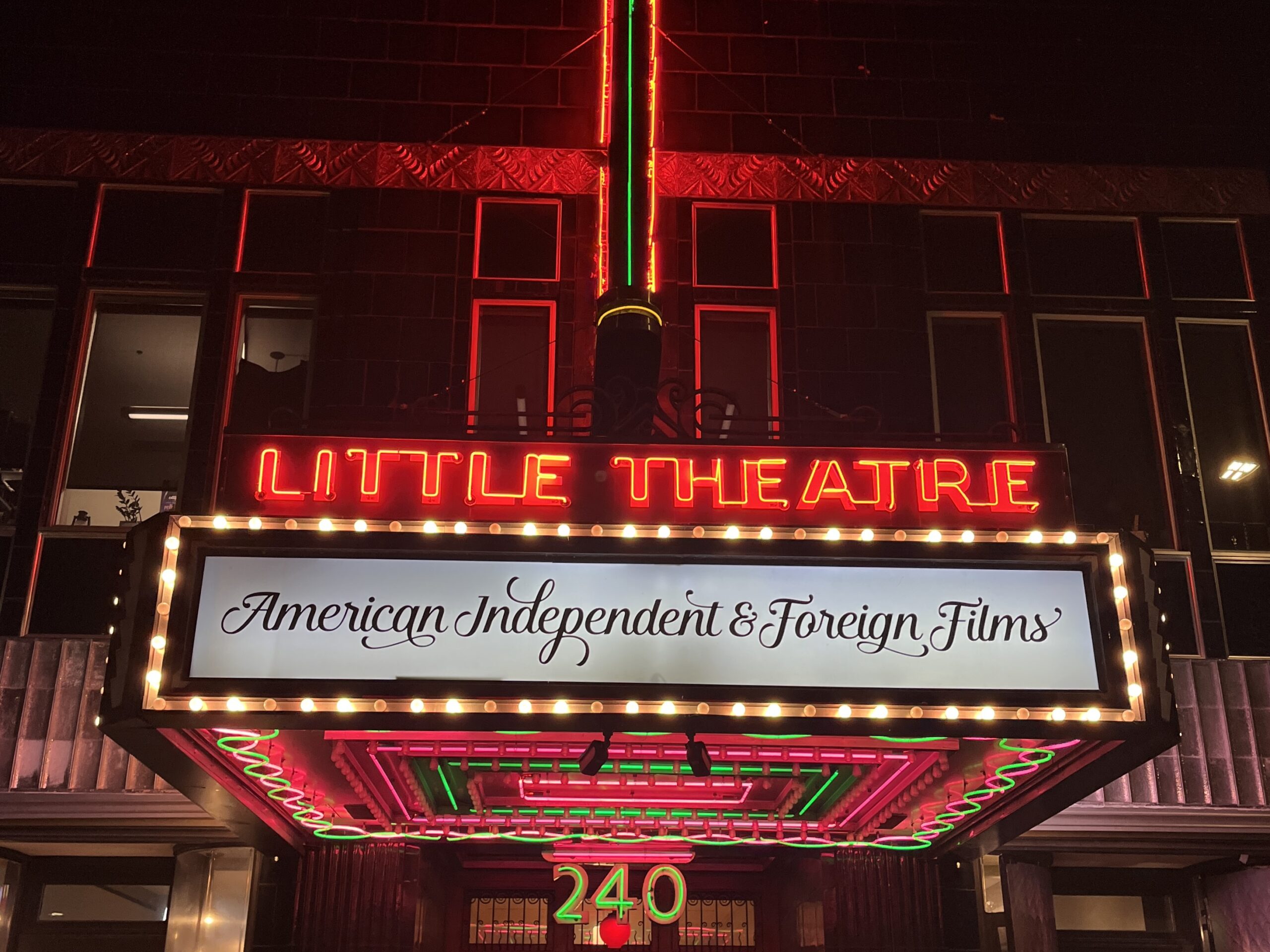 The Little Theatre, an independent art house movie theater in Rochester, New York.