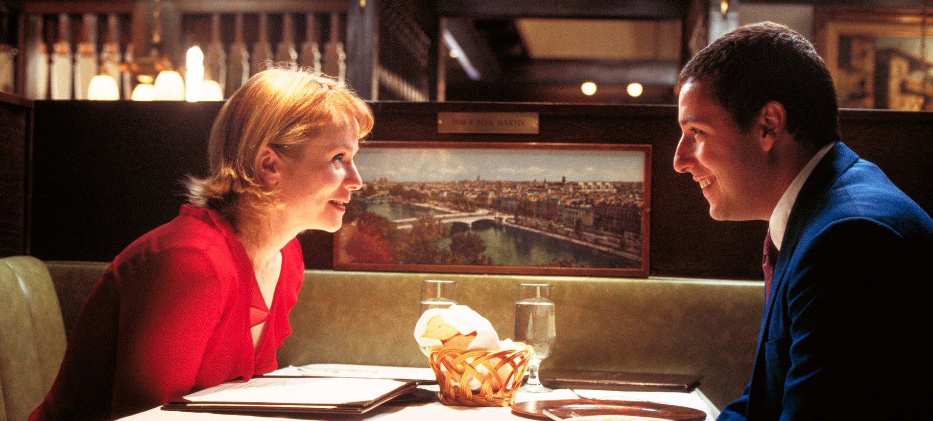 Mary Lynn Rajskub and Adam Sandler in Punch-Drunk Love, 2002. 