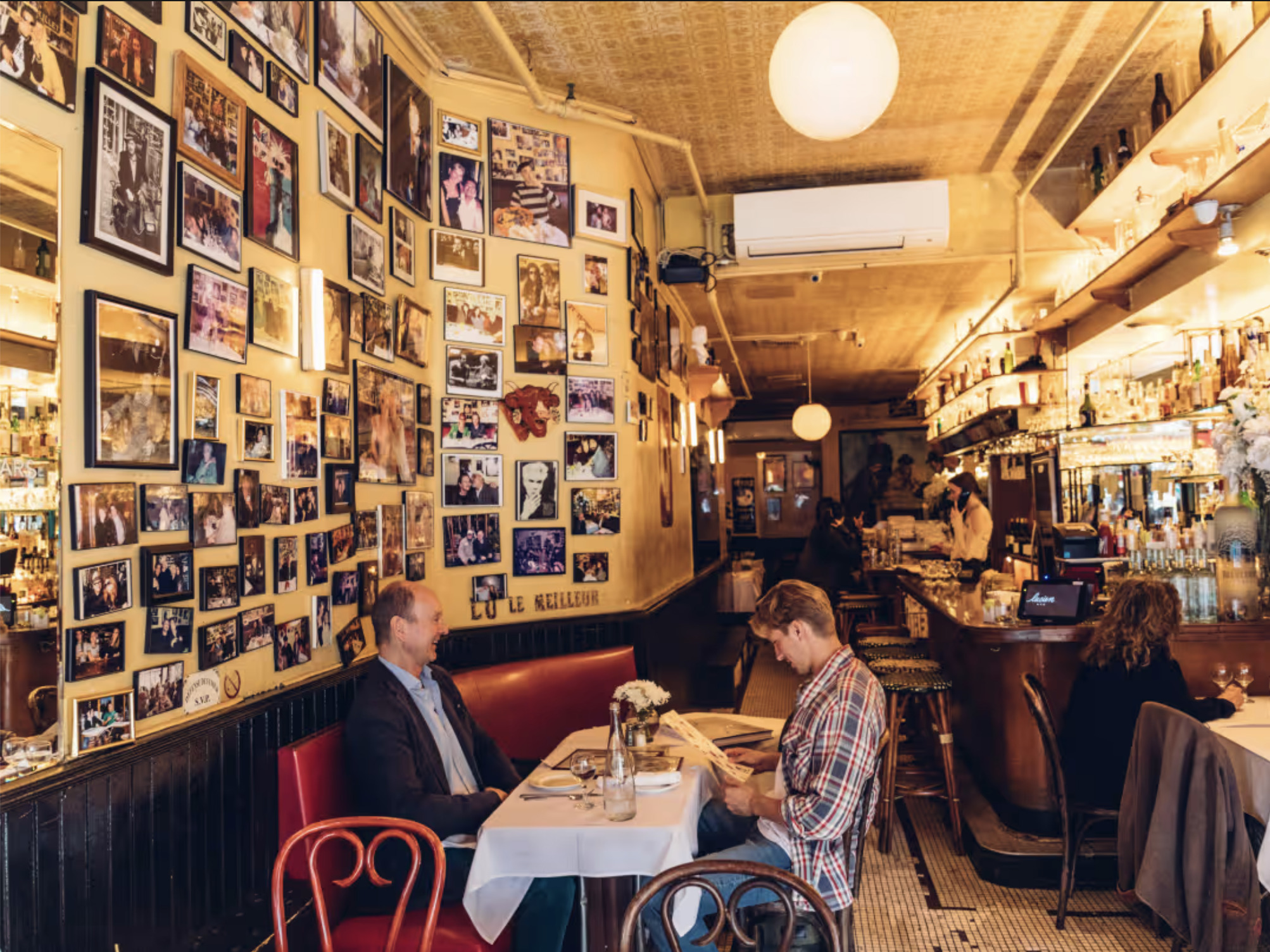 New York City restaurant and good date night spot Lucien