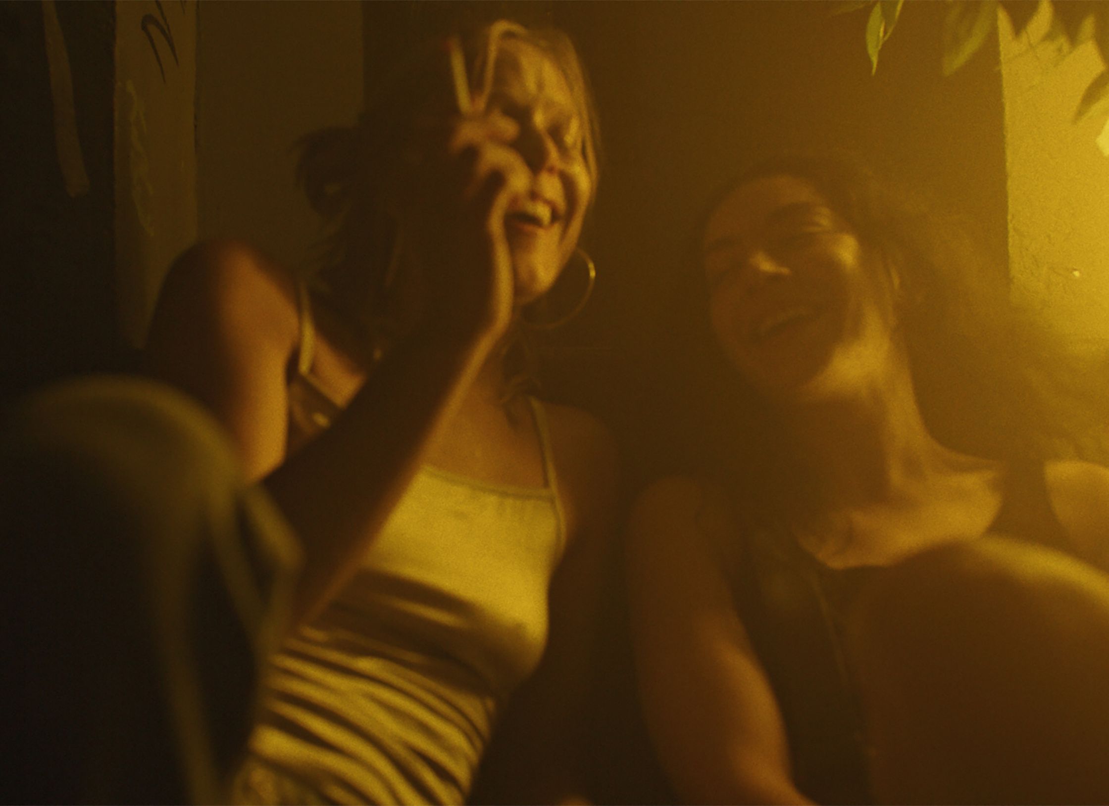 Charli XCX and Lena Góra in the indie movie Erupcja.