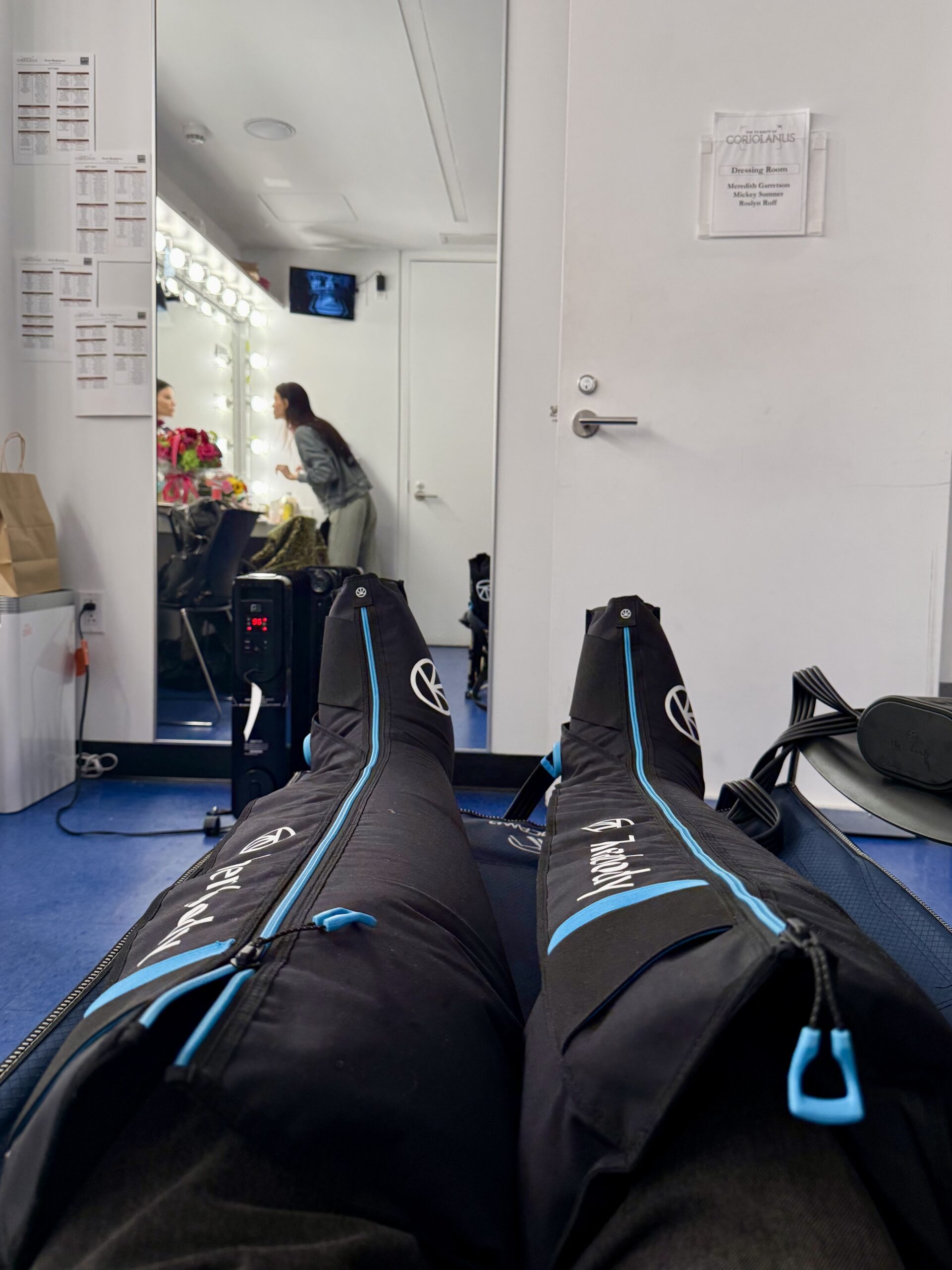 Mickey Sumner's pre-show self care