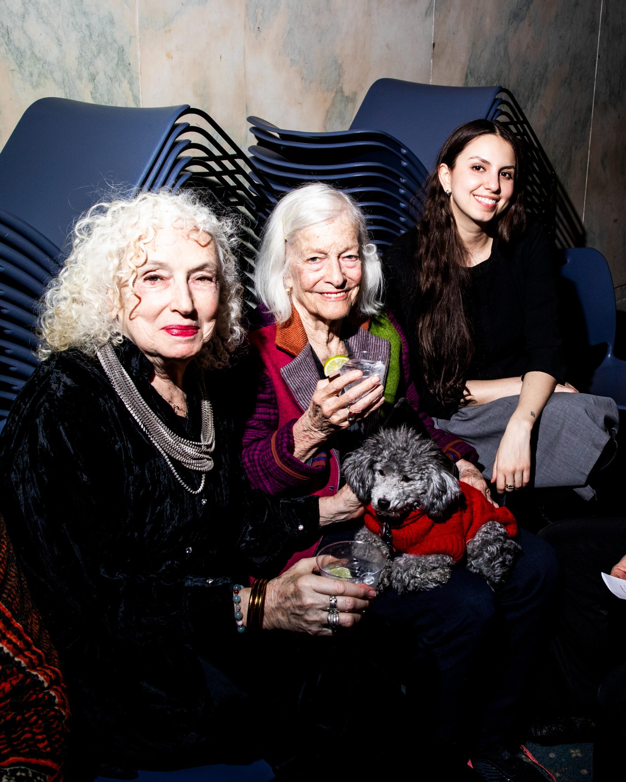 Kathy Brew, Joan Jonas, and Rachael Griswold