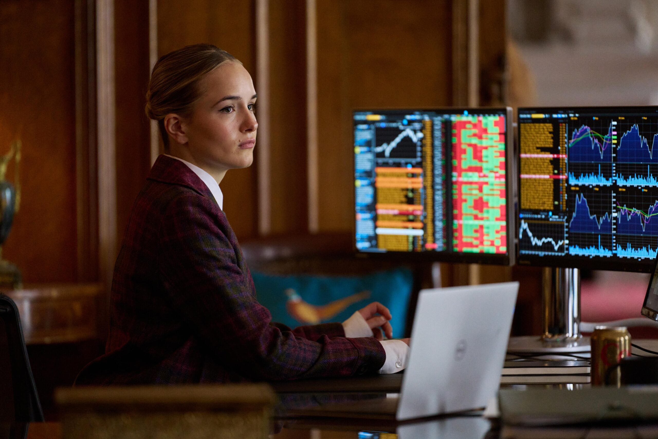 Actress Miriam Petche stars in a scene from Industry