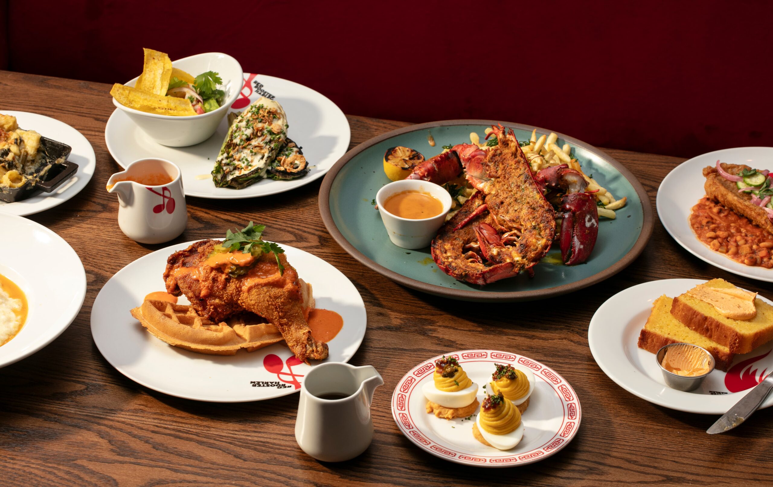 Dishes by Red Rooster New York Chef Roshara Sander