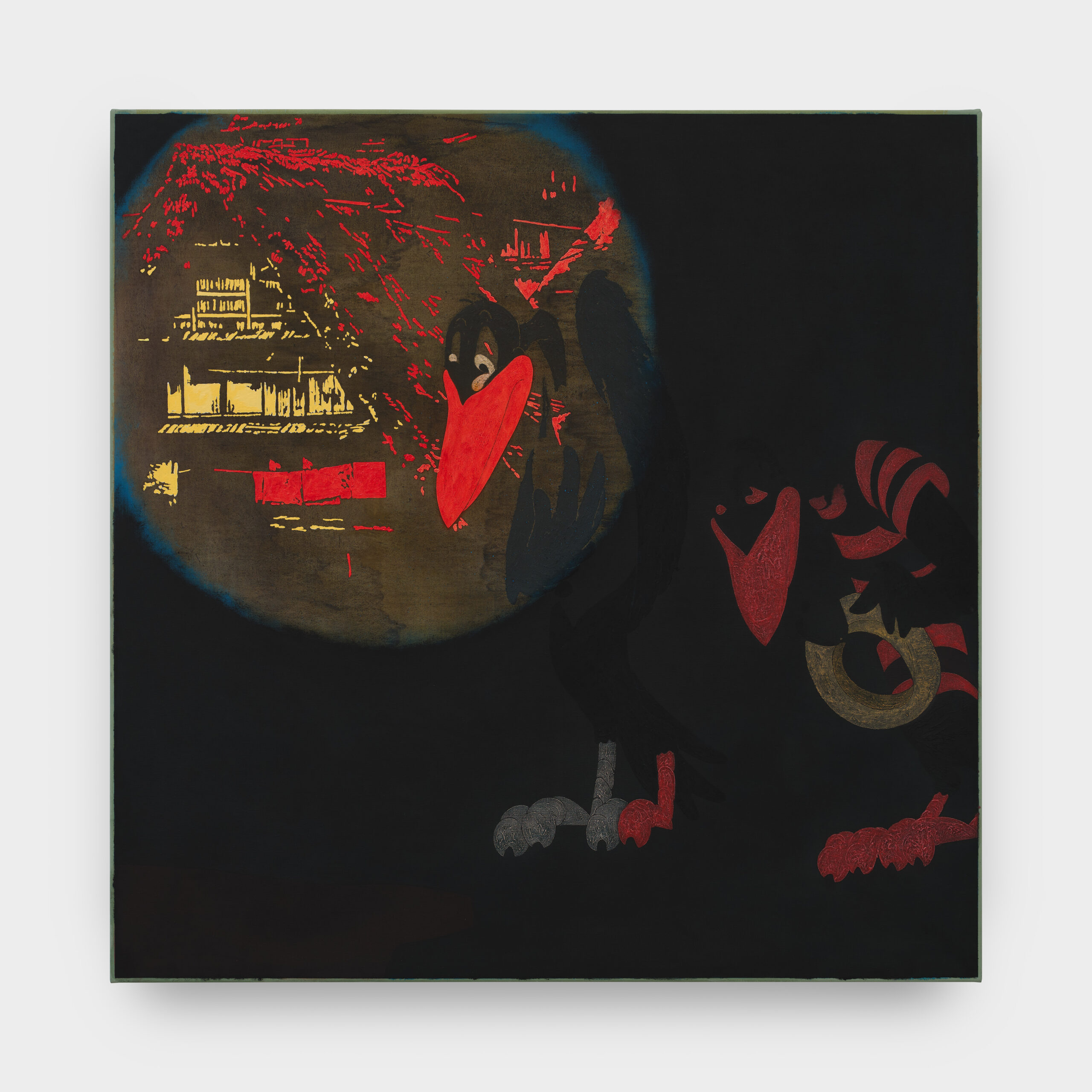 A painting by artist Dustin Hodges which will be on display at Sebastian Gladstone during Frieze LA.