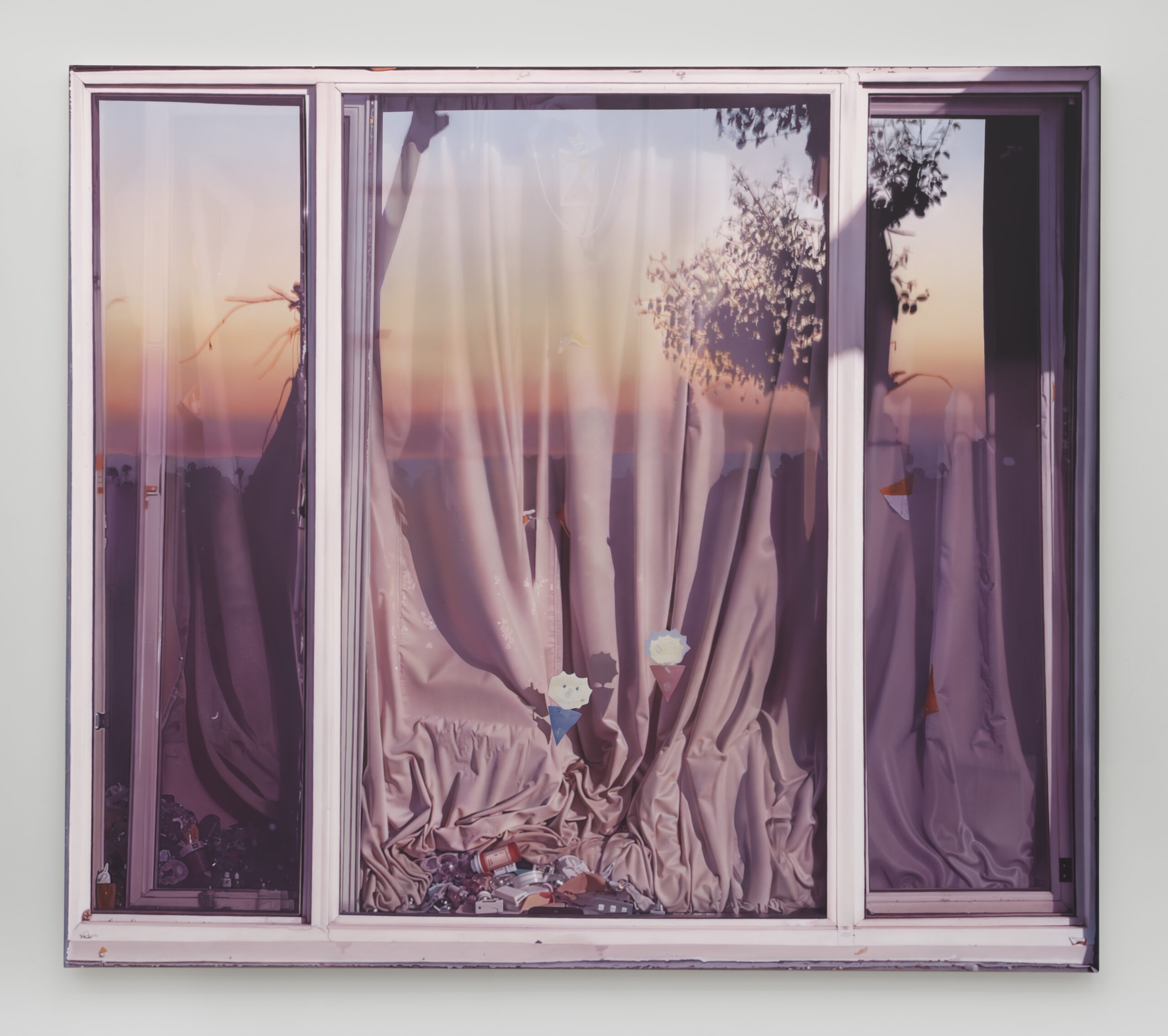 A painting by Sayre Gomez displayed at David Kordansky during Frieze LA 2026.