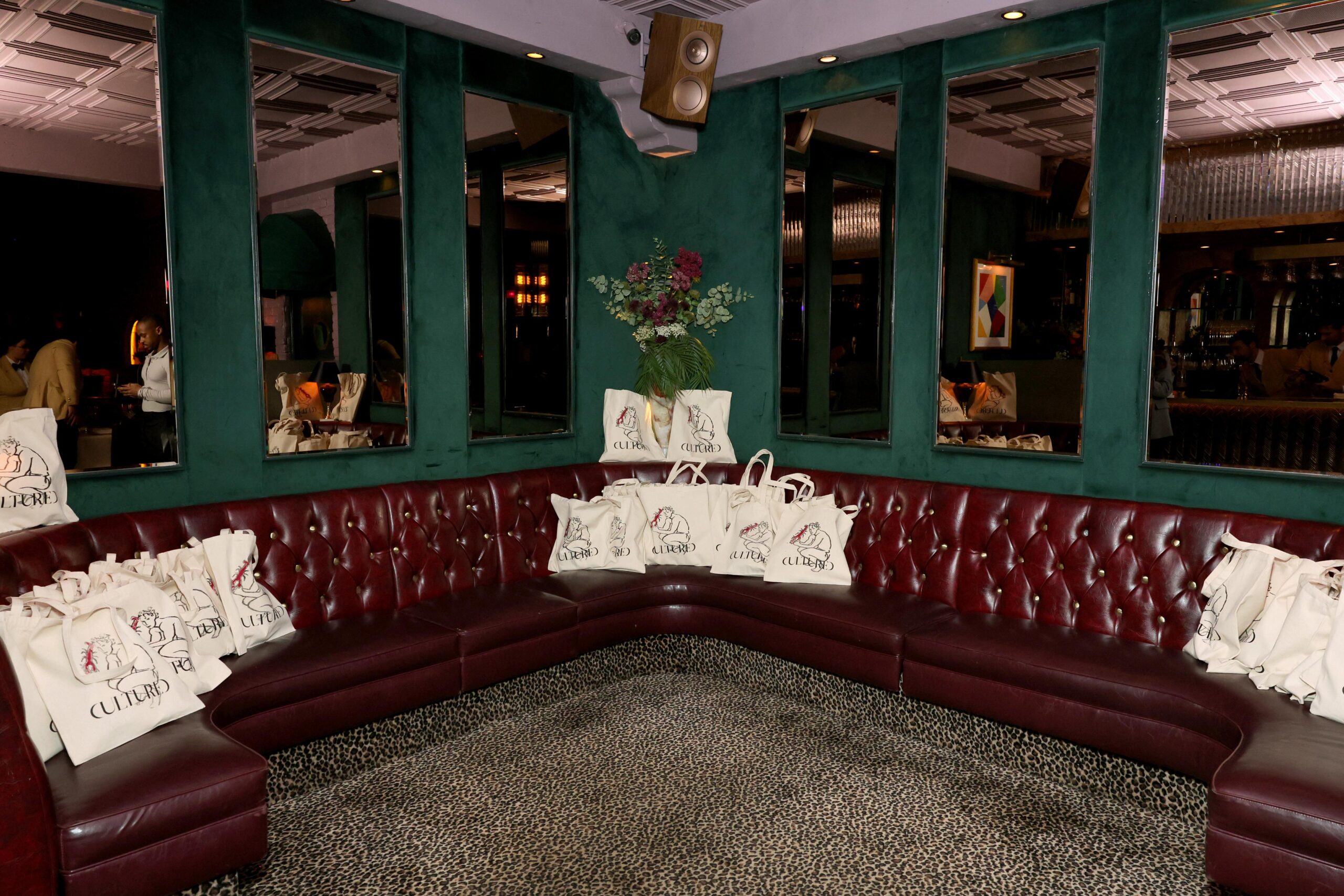 Connor Storrie tote bags at La Dolce Vita