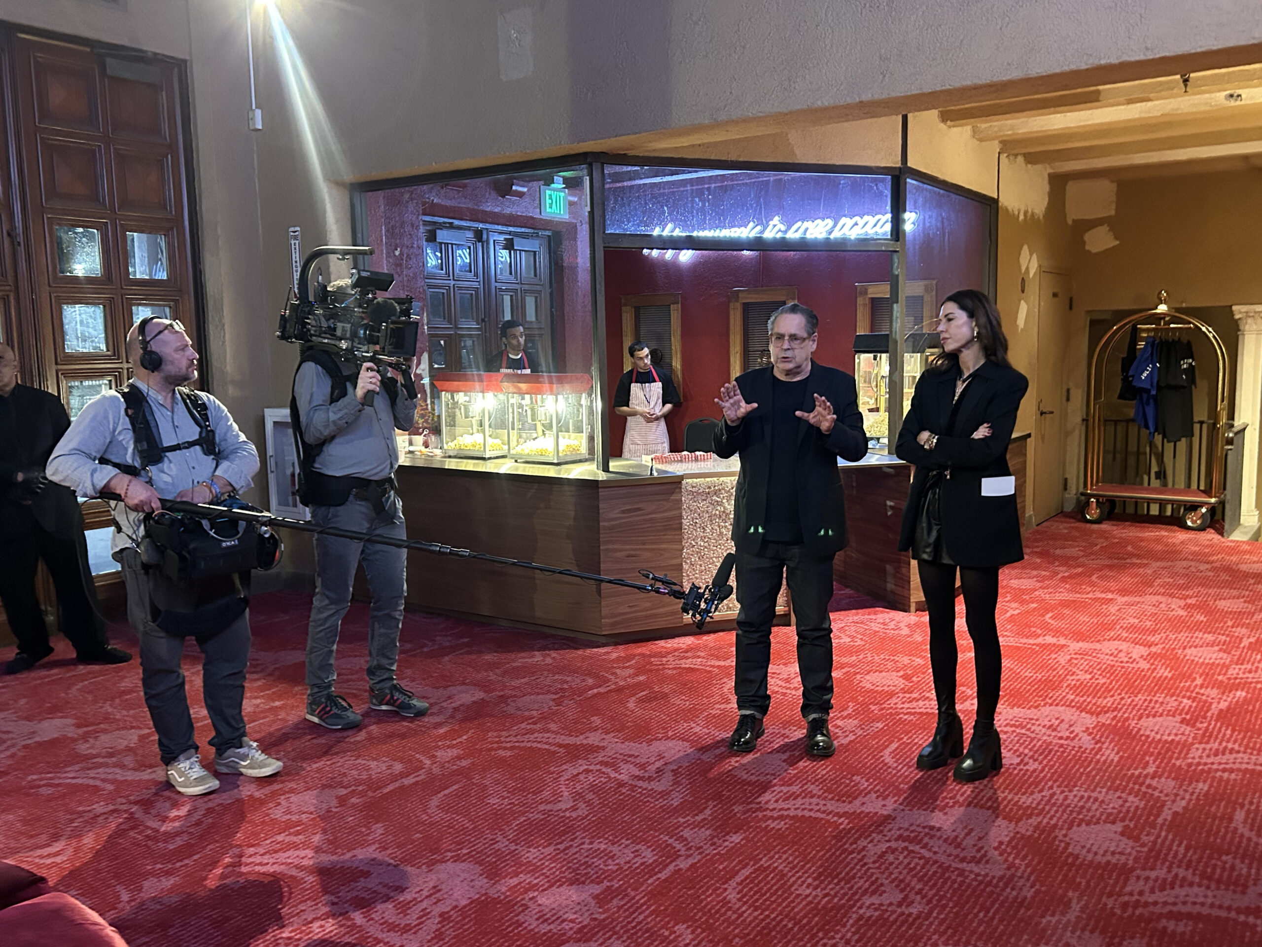 Remarks by Udo Kittelmann and Julia Stoschek at the press opening for "What a Wonderful World: An Audiovisual Poem" at the Variety Arts Theater.