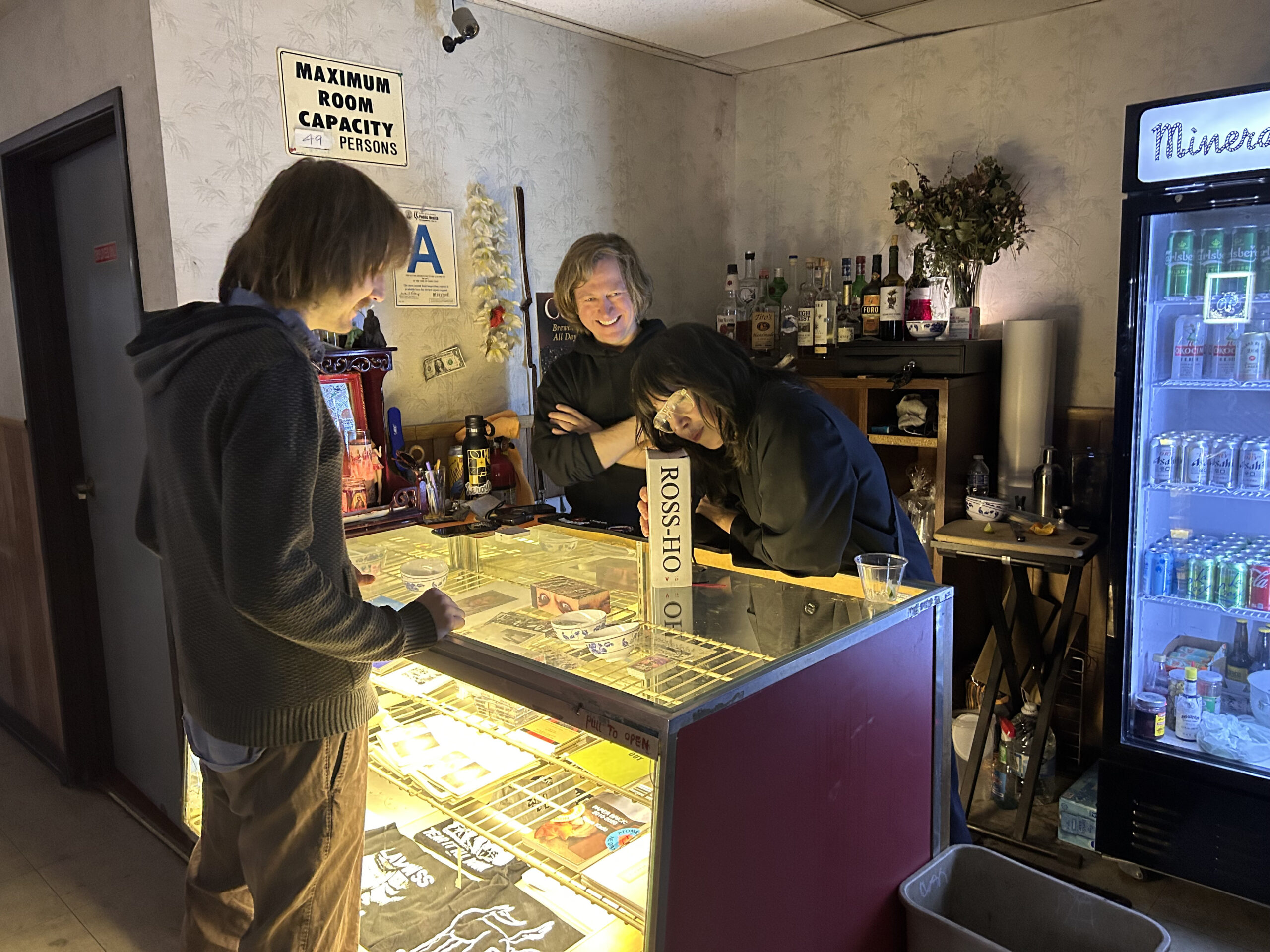 Ian James and Amanda Ross-Ho behind the bar at Leroy’s.