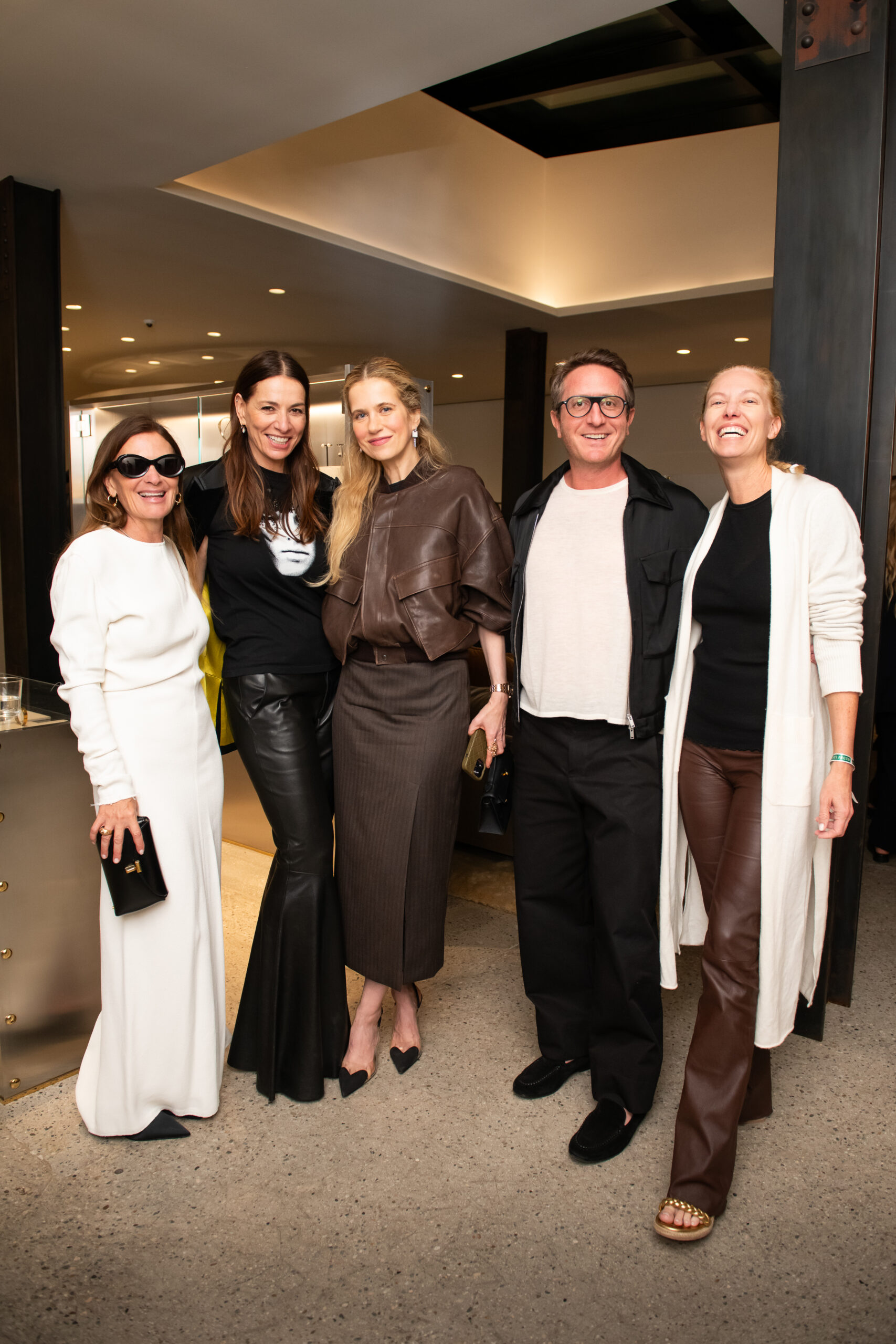 Sarah Harrelson, Yana Peel, Christine Wuerfel-Stauss, Graham Steele, Michelle Rubell at the Toteme x CULTURED party in Los Angeles