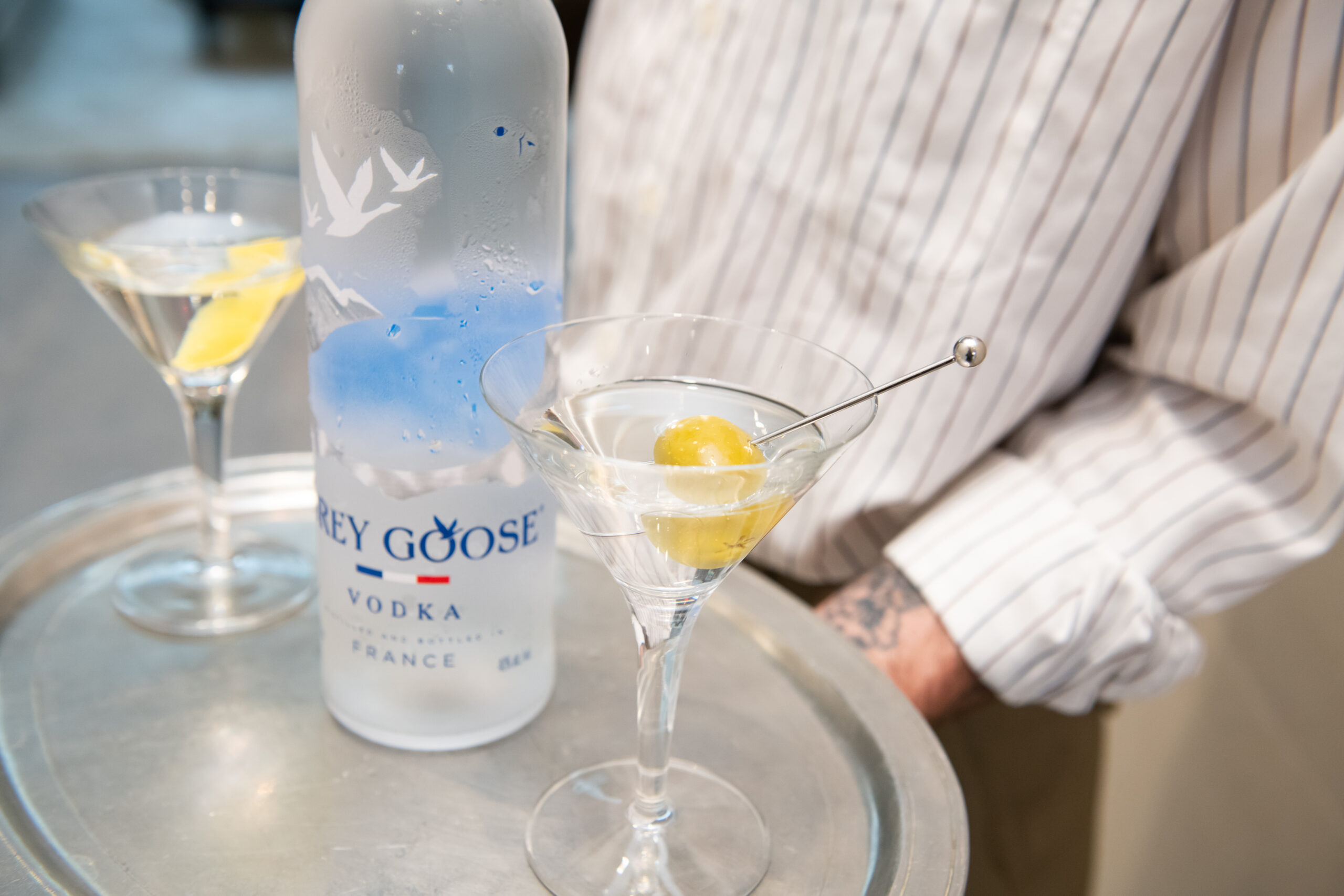 Grey Goose martinis