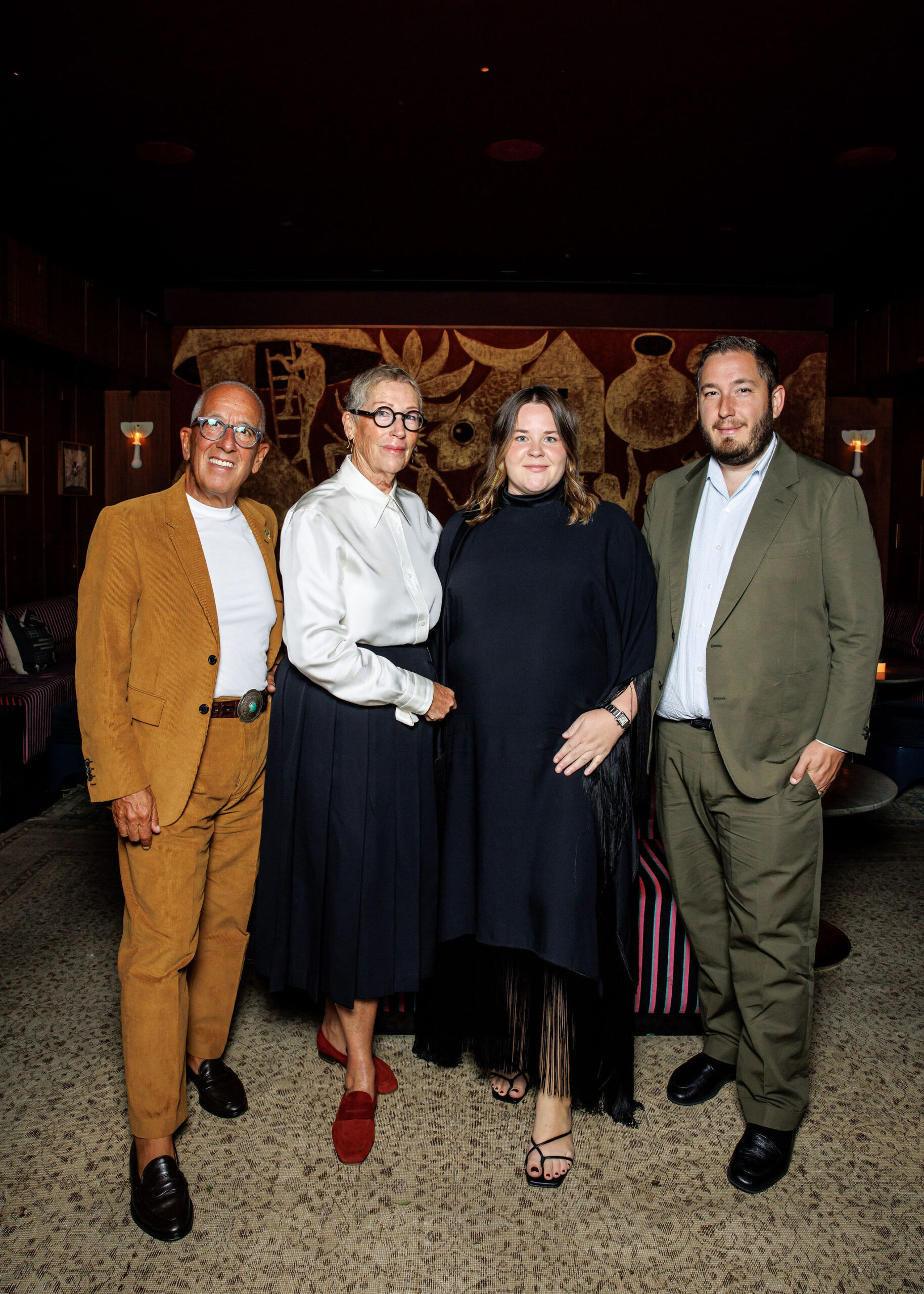 Simon, Catriona, Brielle, and Angus Mordant pose for a portrait