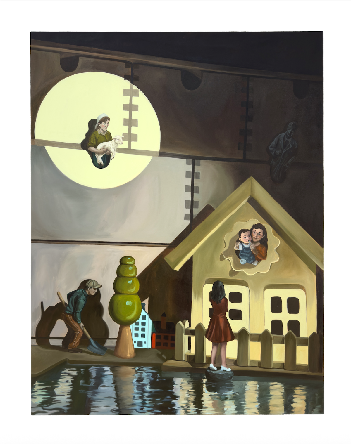 A painting by Wenqing Zhai, a student of painting at the Yale MFA program