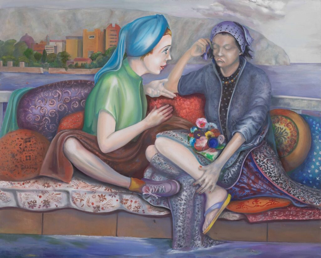 A painting by French artist Martial Raysse