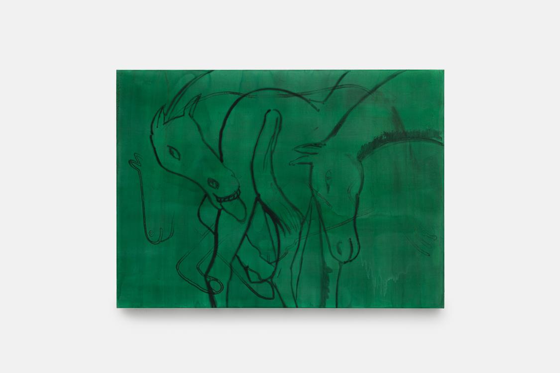 A painting by Brook Hsu showing in Paris