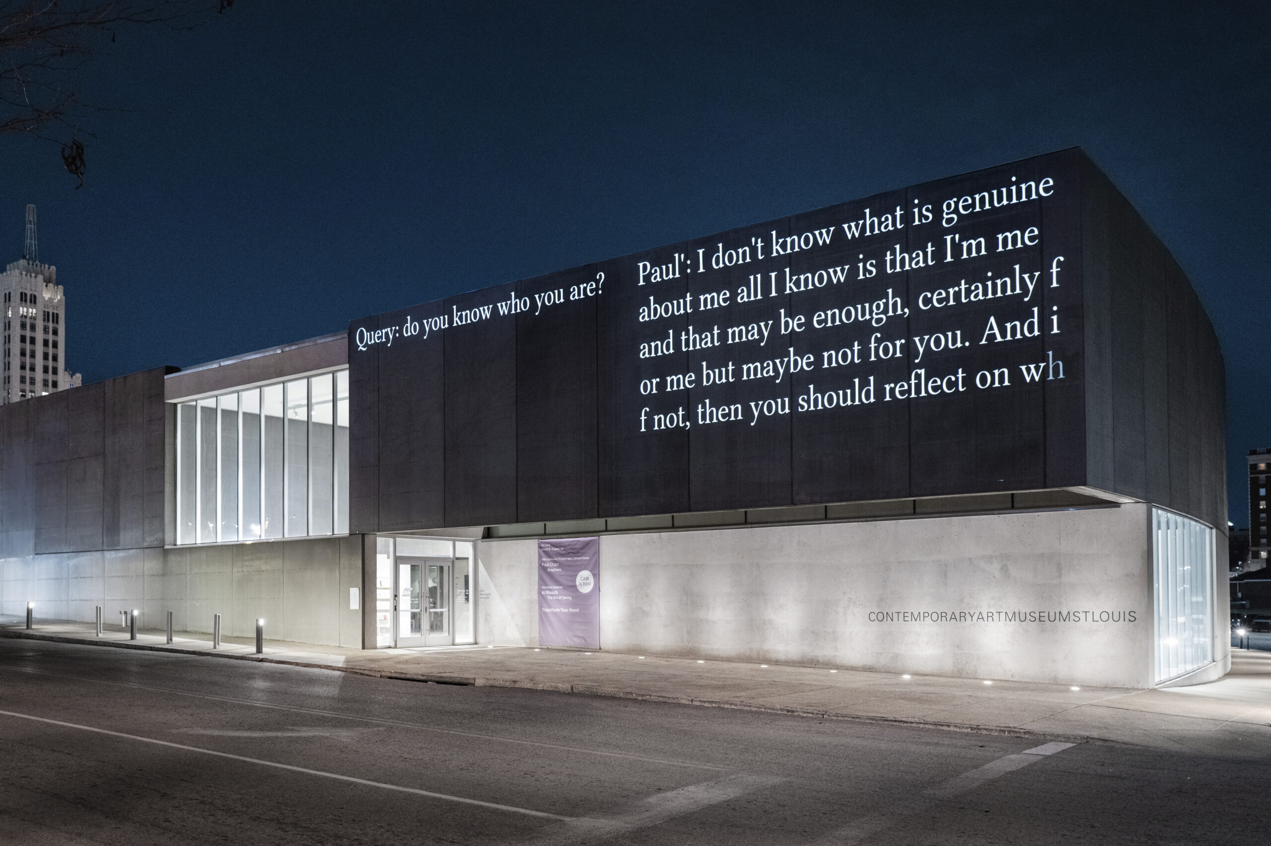 A Paul Chan breathers piece at the Contemporary Art Museum St. Louis