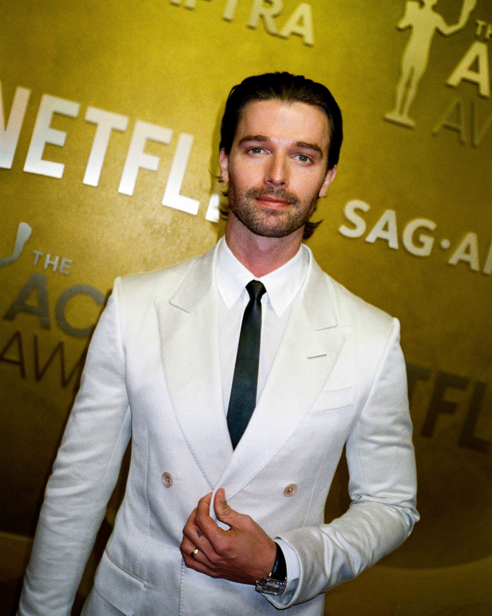 Patrick Schwarzenegger on the Actor Awards red carpet