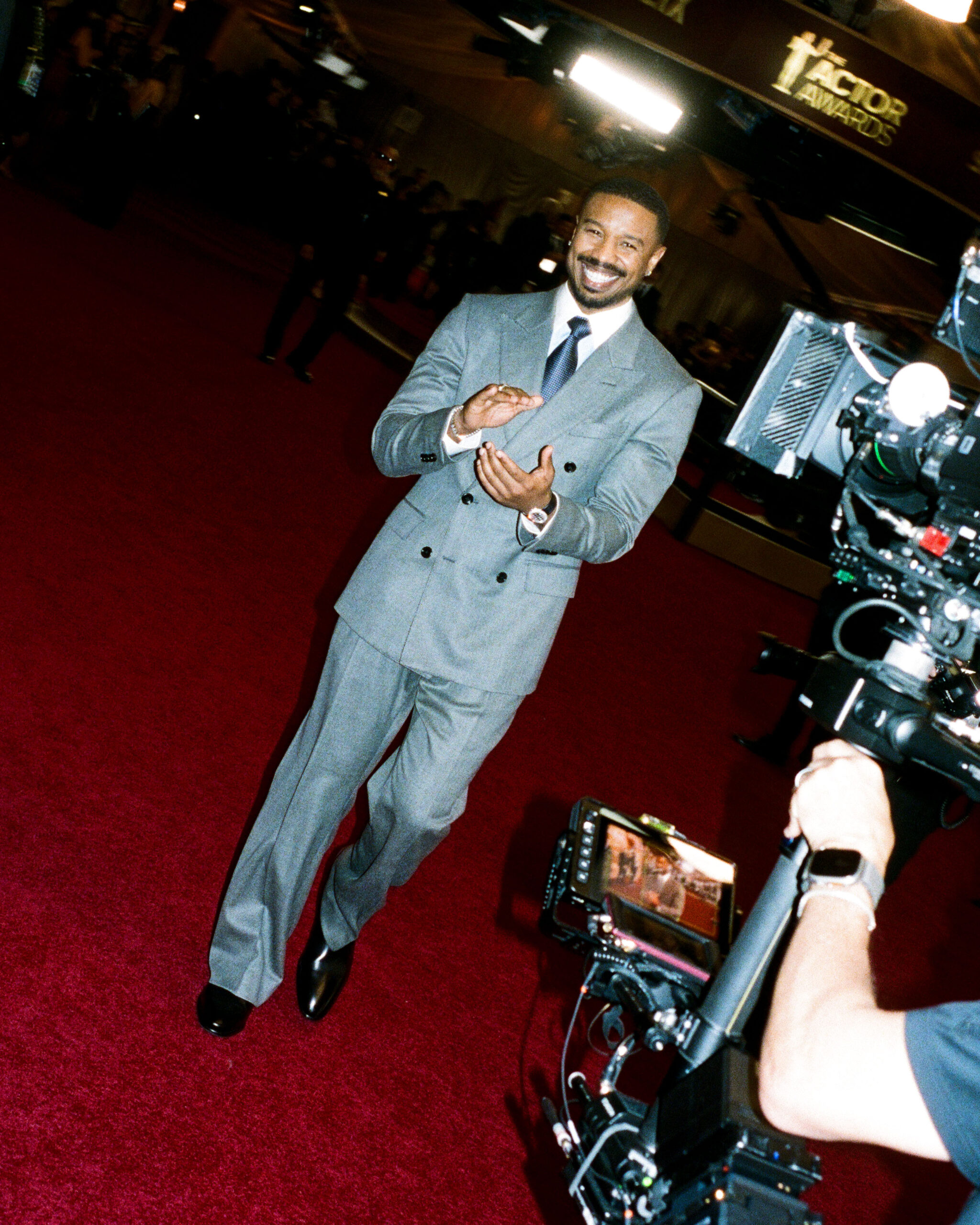 Michael B. Jordan on the Actor Awards red carpet