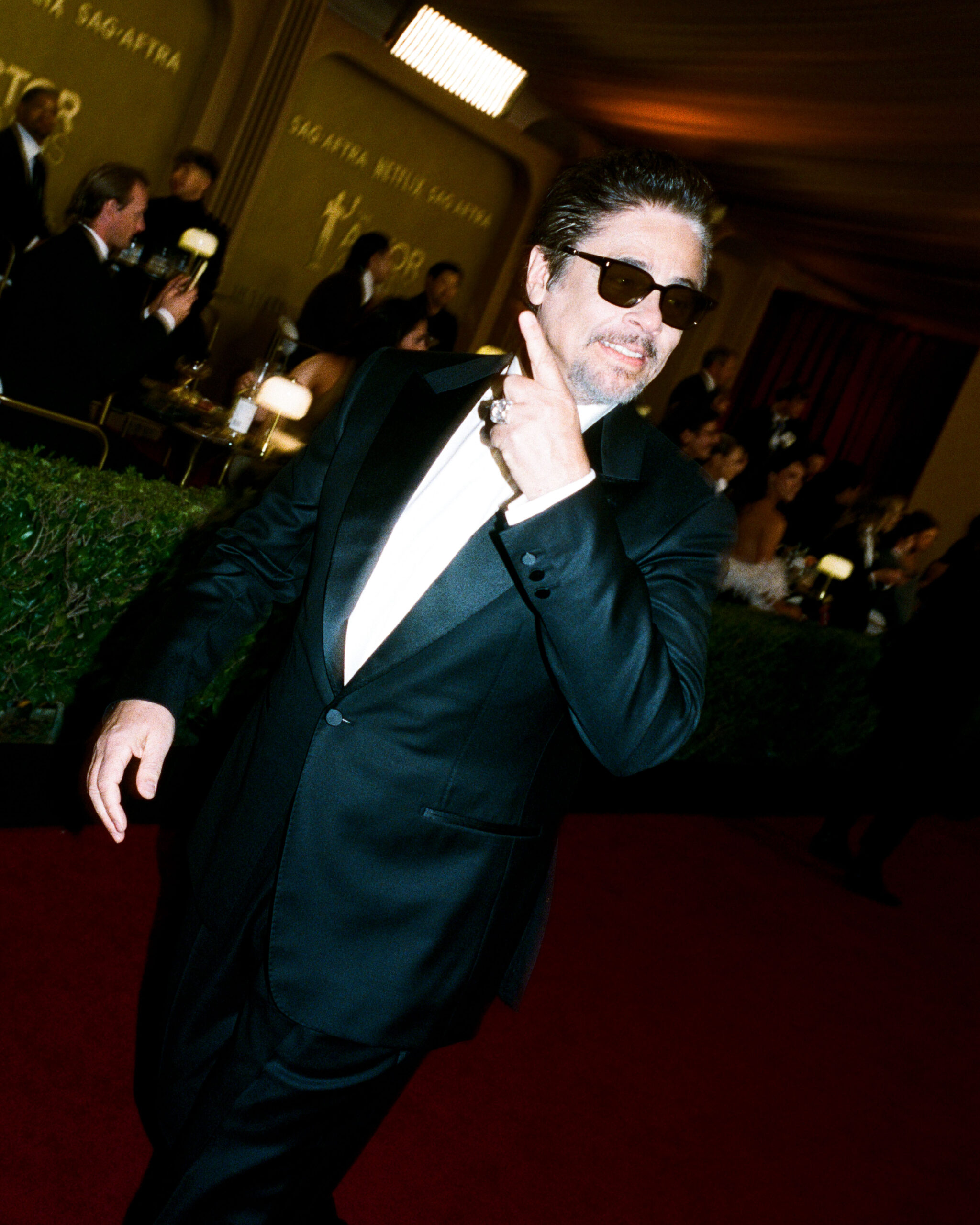 Benicio del Toro on the Actor Awards red carpet