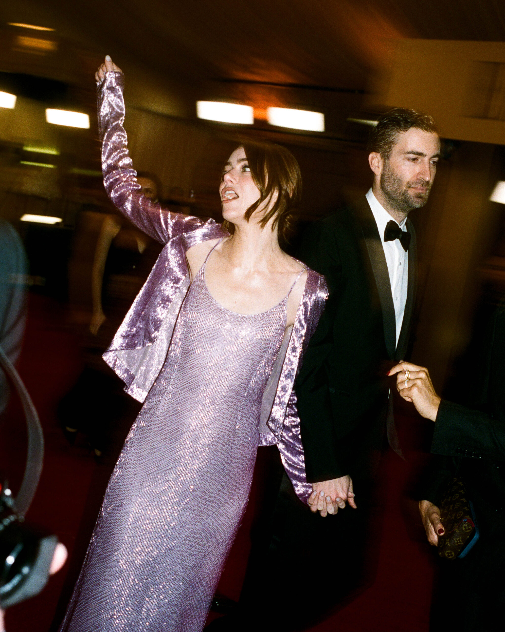 Emma Stone and Dave McCary on the Actor Awards red carpet