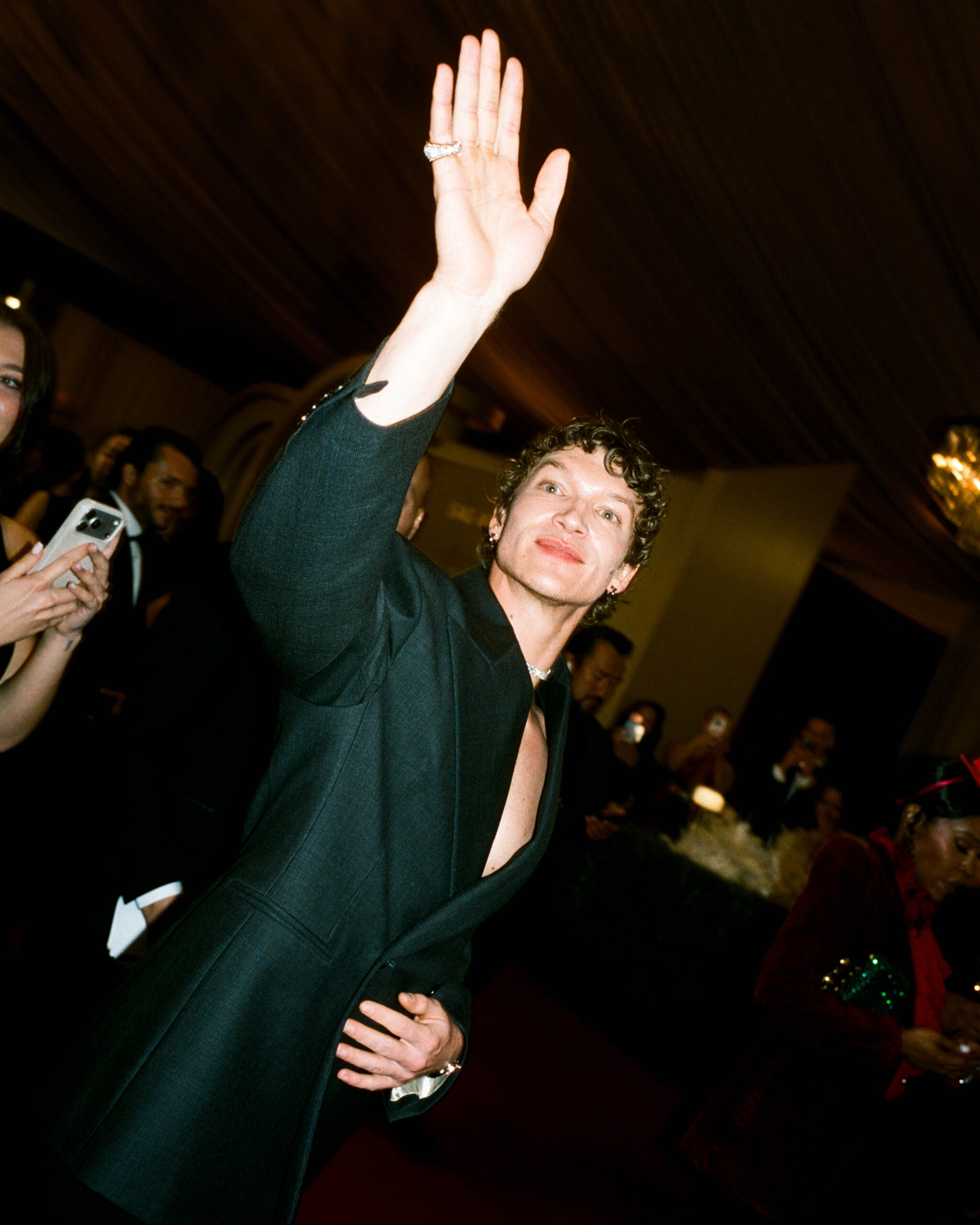 Connor Storrie on the Actor Awards red carpet