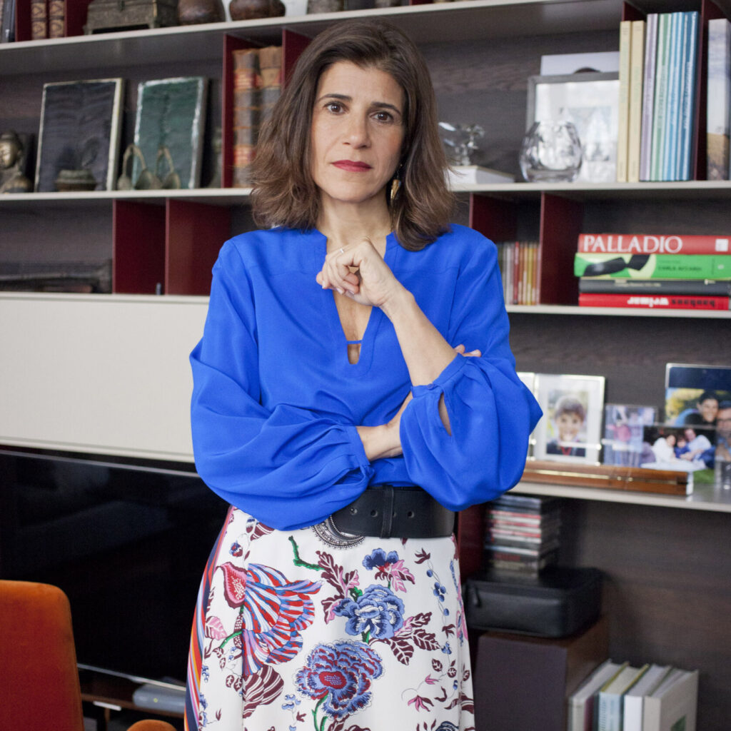 Nicole Saikalis-Bay poses for a portrait at home in Milan