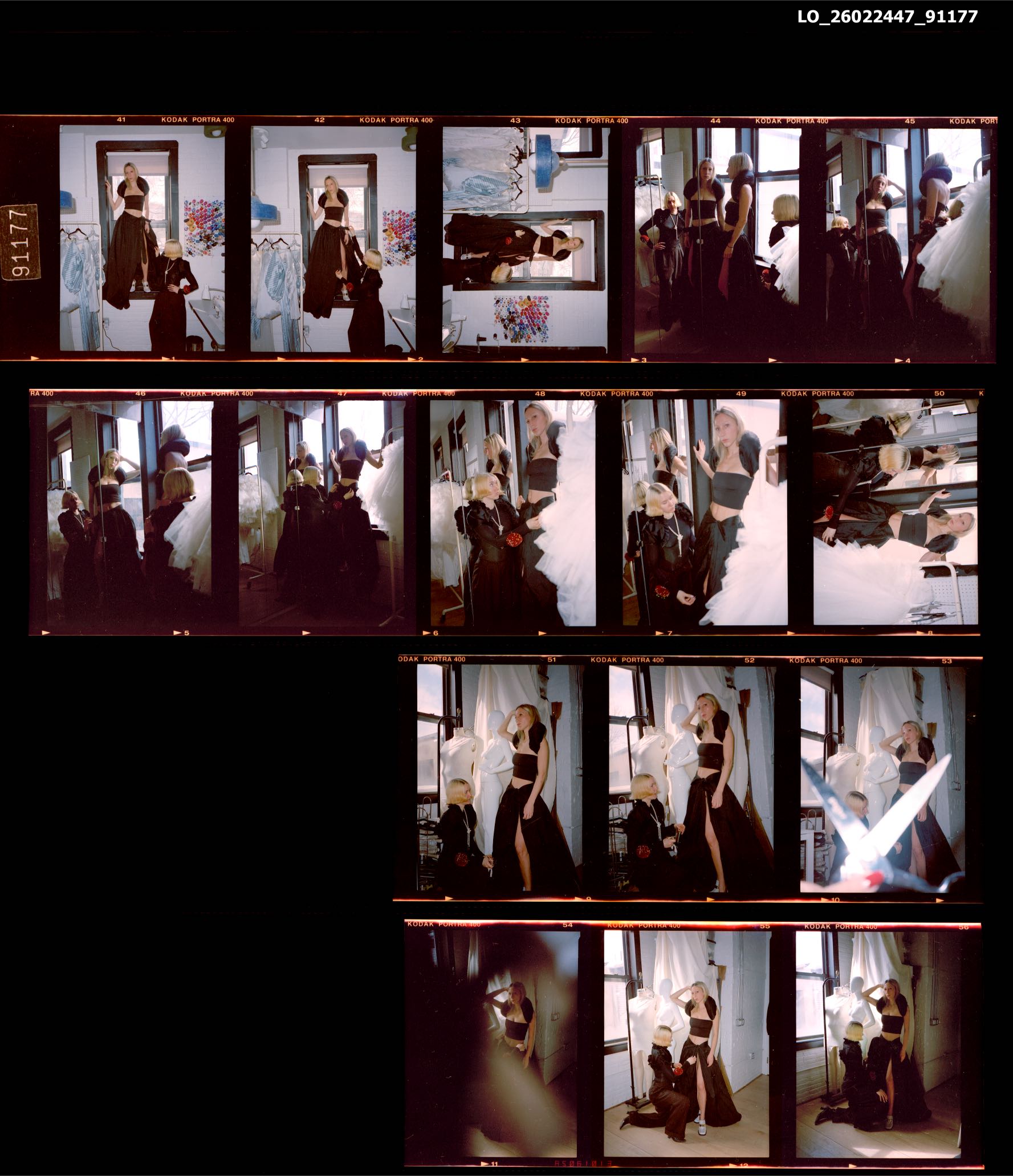 Contact sheet for Ivana Basic and Claire Sullivan
