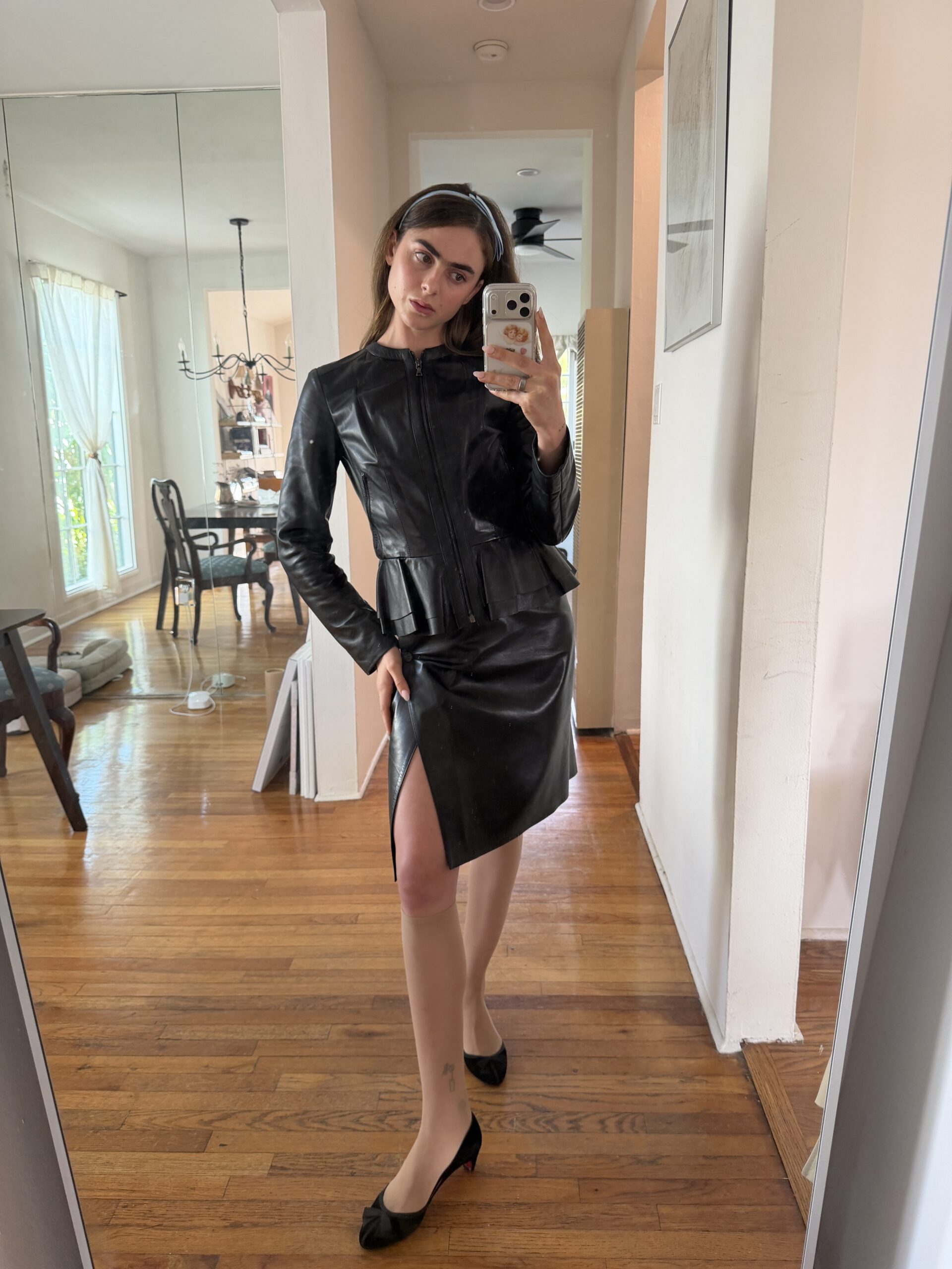 Cierra Johnson poses for a portrait in a vintage look