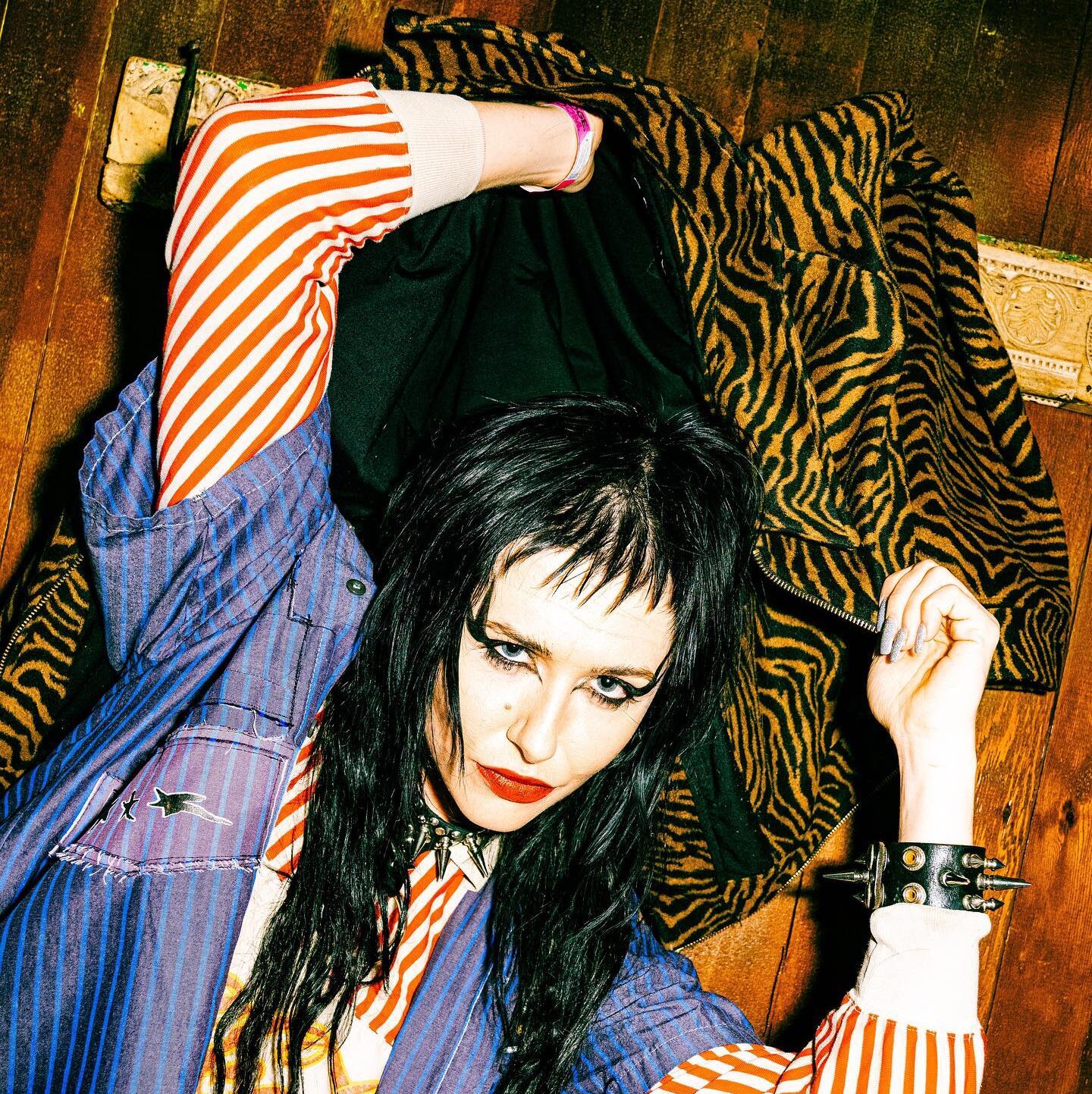 Dani Miller poses for a portrait in a vintage look