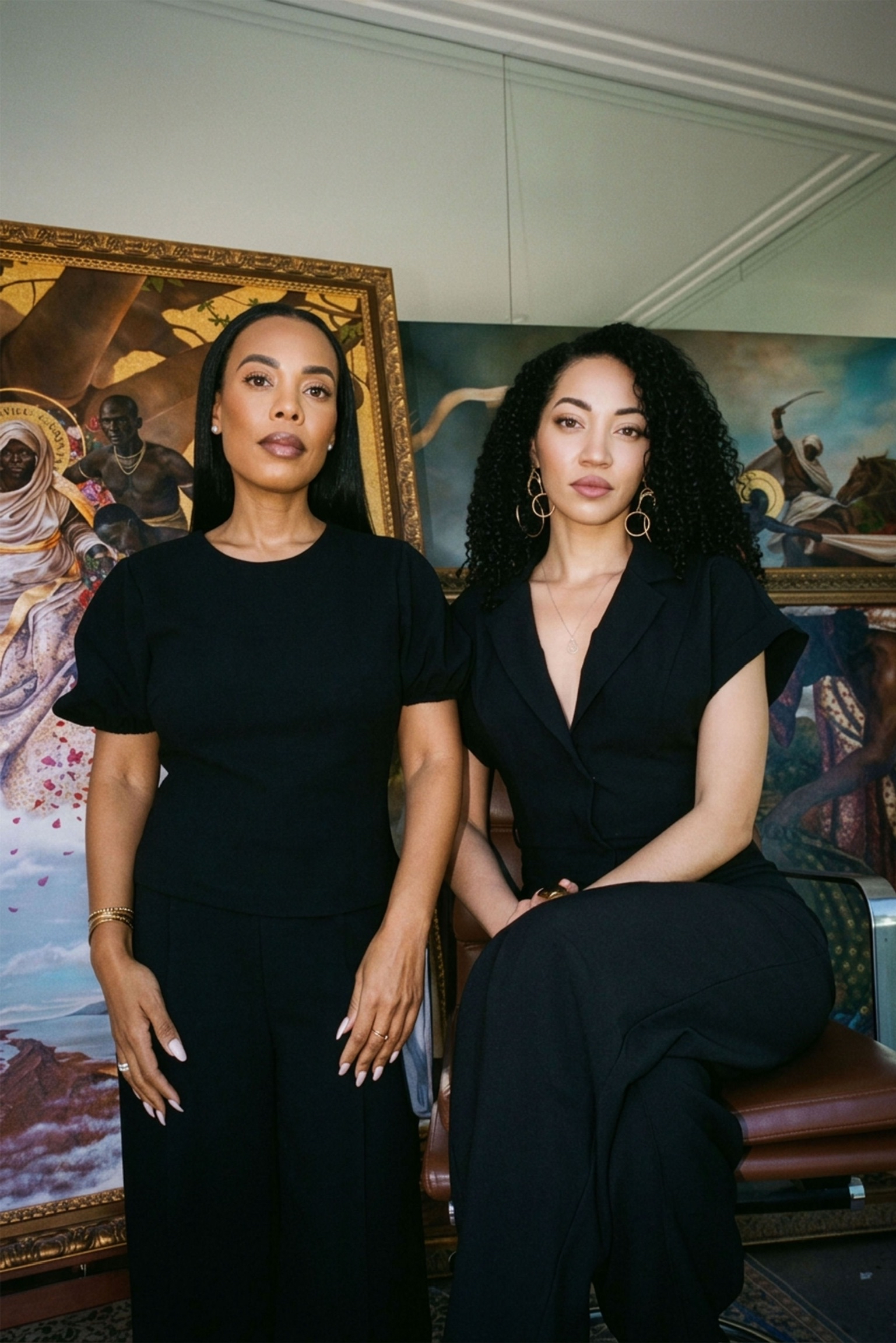 Artist Harmonia Rosales and Ingrid Best of IBest Wine