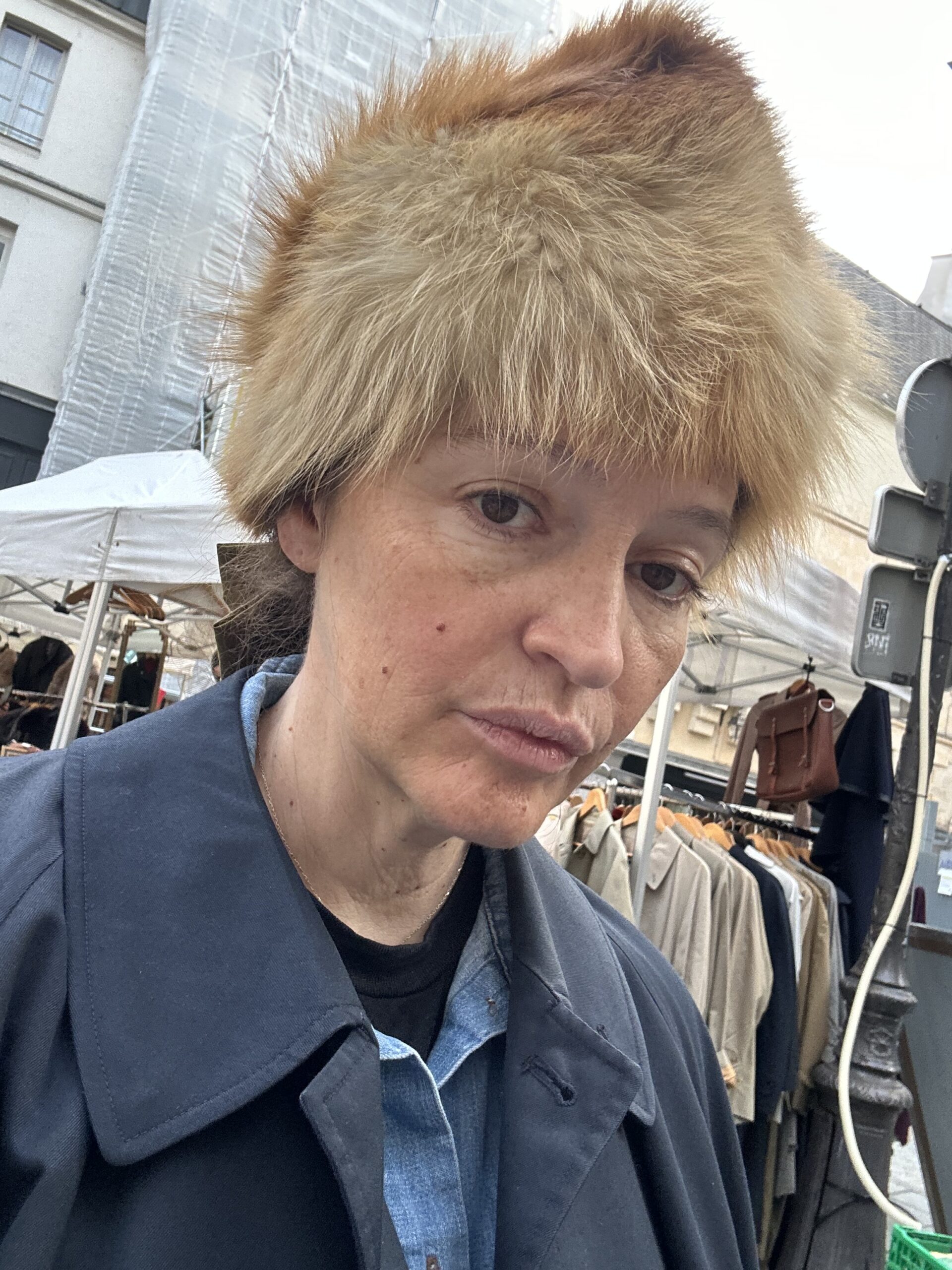 Jamie Haller poses for a portrait in a vintage look