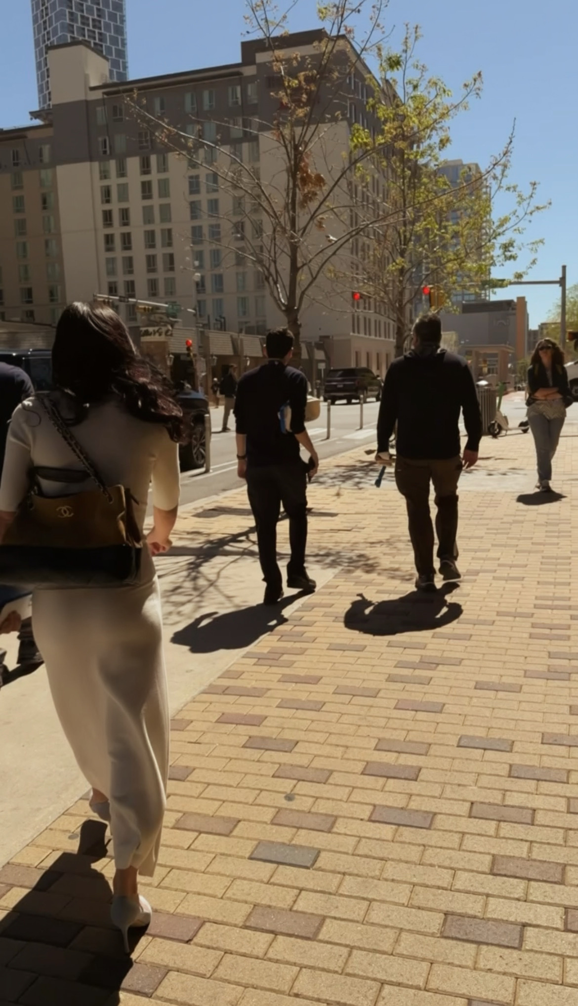 Phoebe Gates walks through Austin