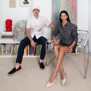 Javier Martin and Austria Ulloa pose for a portrait