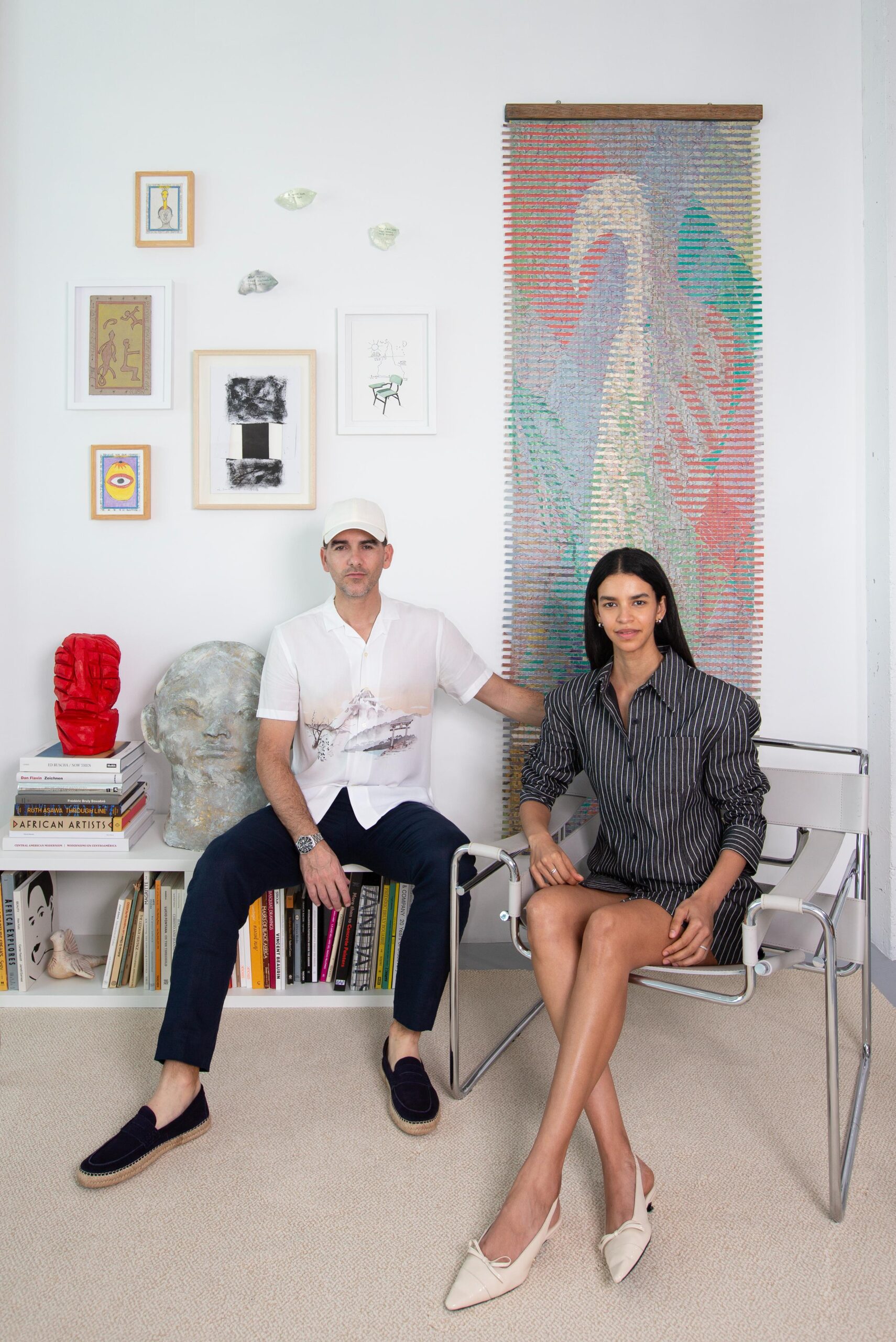 art-collector-questionnaire-javier-martin-austria-ulloa-miami Javier Martin and Austria Ulloa pose for a portrait with the 404 Art Collection