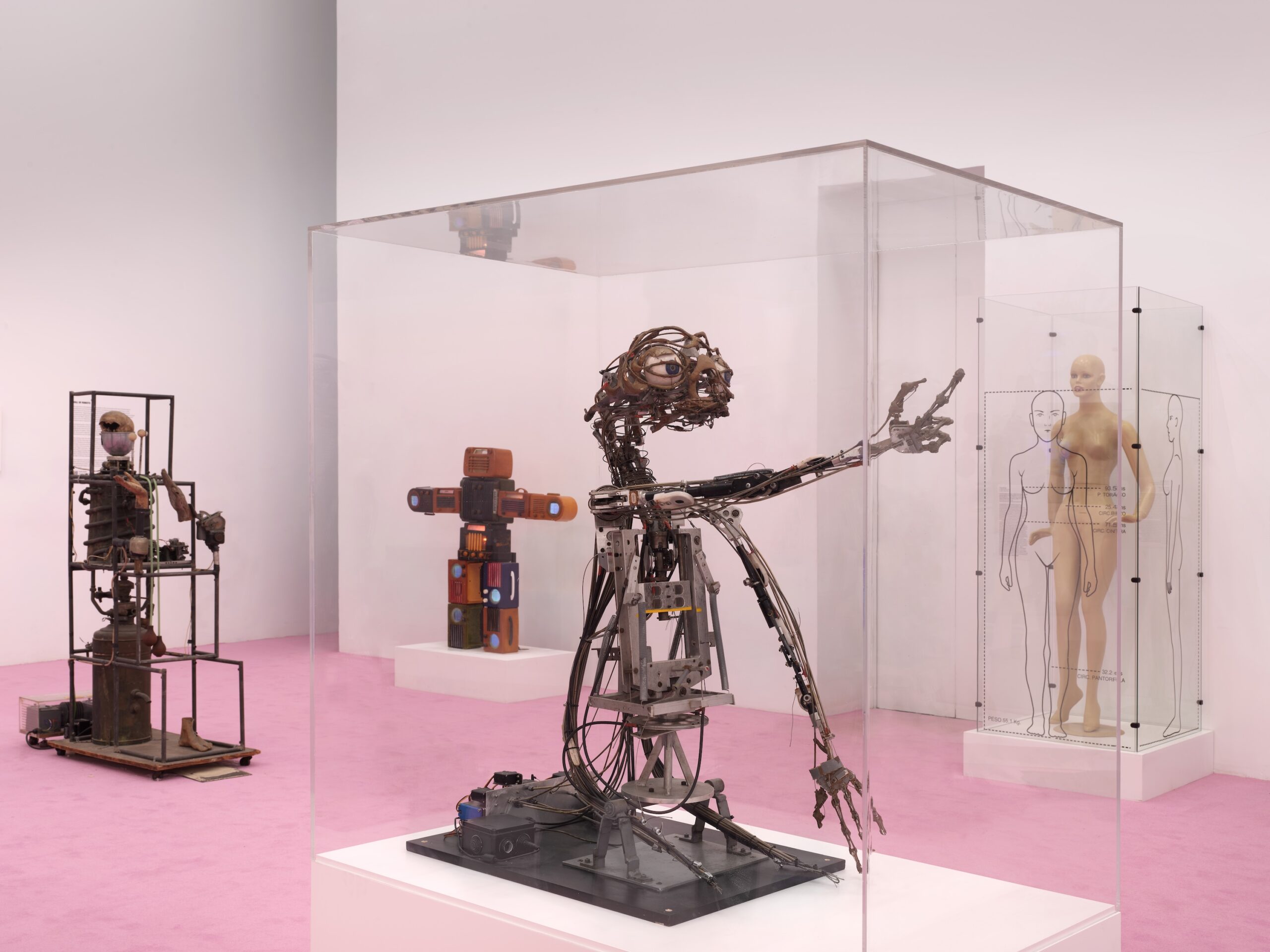 Exhibition view of "New Humans: Memories of the Future," 2026, at the New Museum in New York