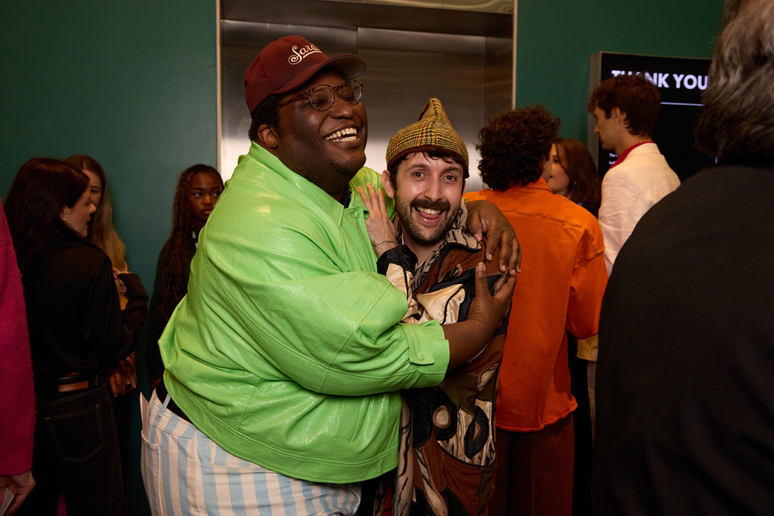 Larry Owens and TK at the premiere of Color Theories at the Museum of Arts and Design