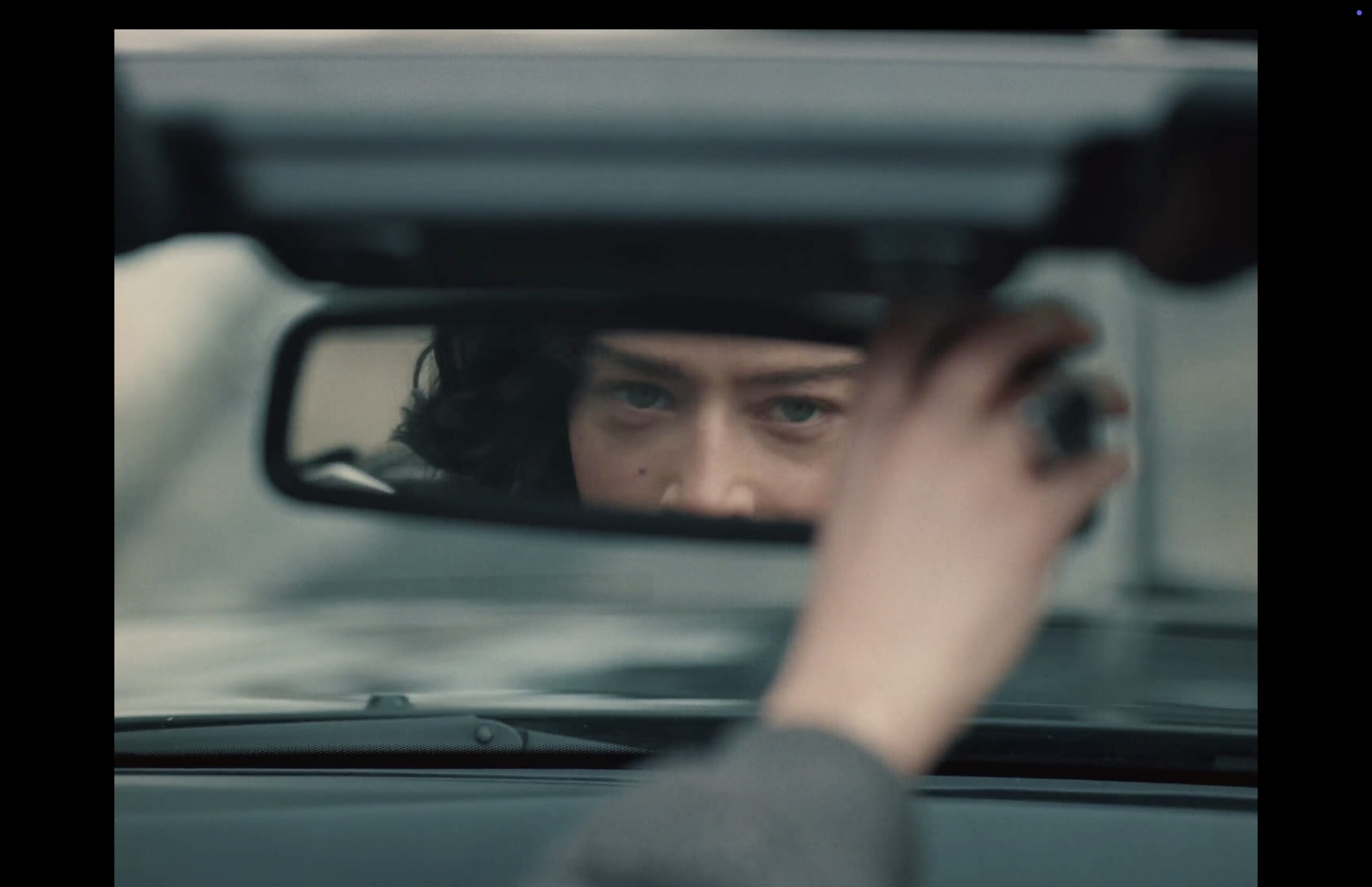 Film still of Odessa A'zion from a short film, directed by Aiden Cullen for social media platform Cosmos