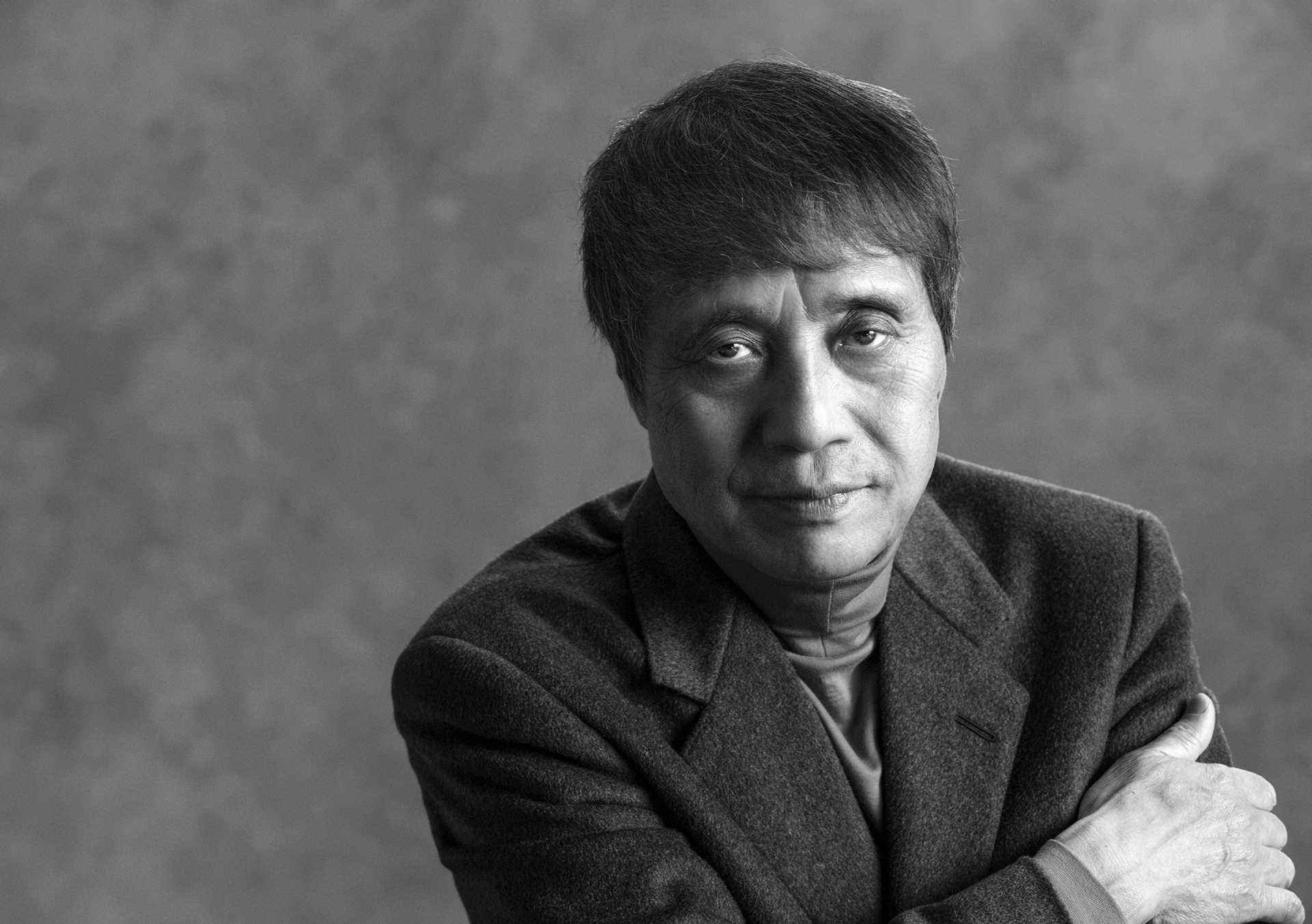 Tadao Ando poses for a portrait