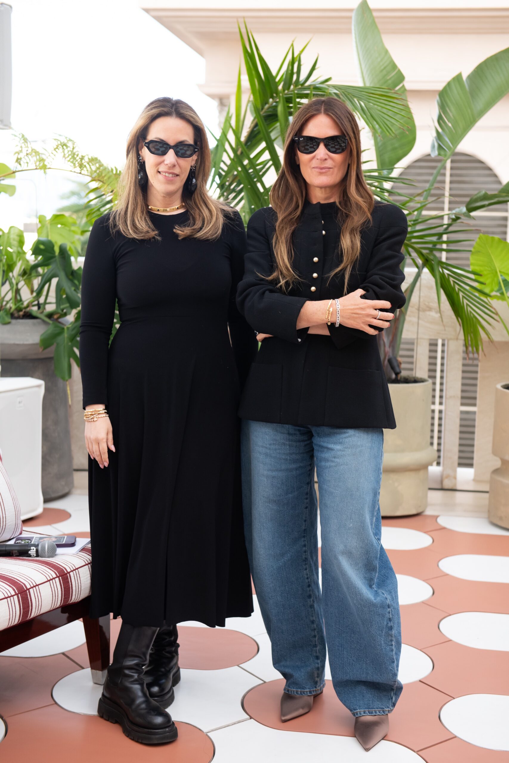 Mary Katrantzou and Sarah Harrelson